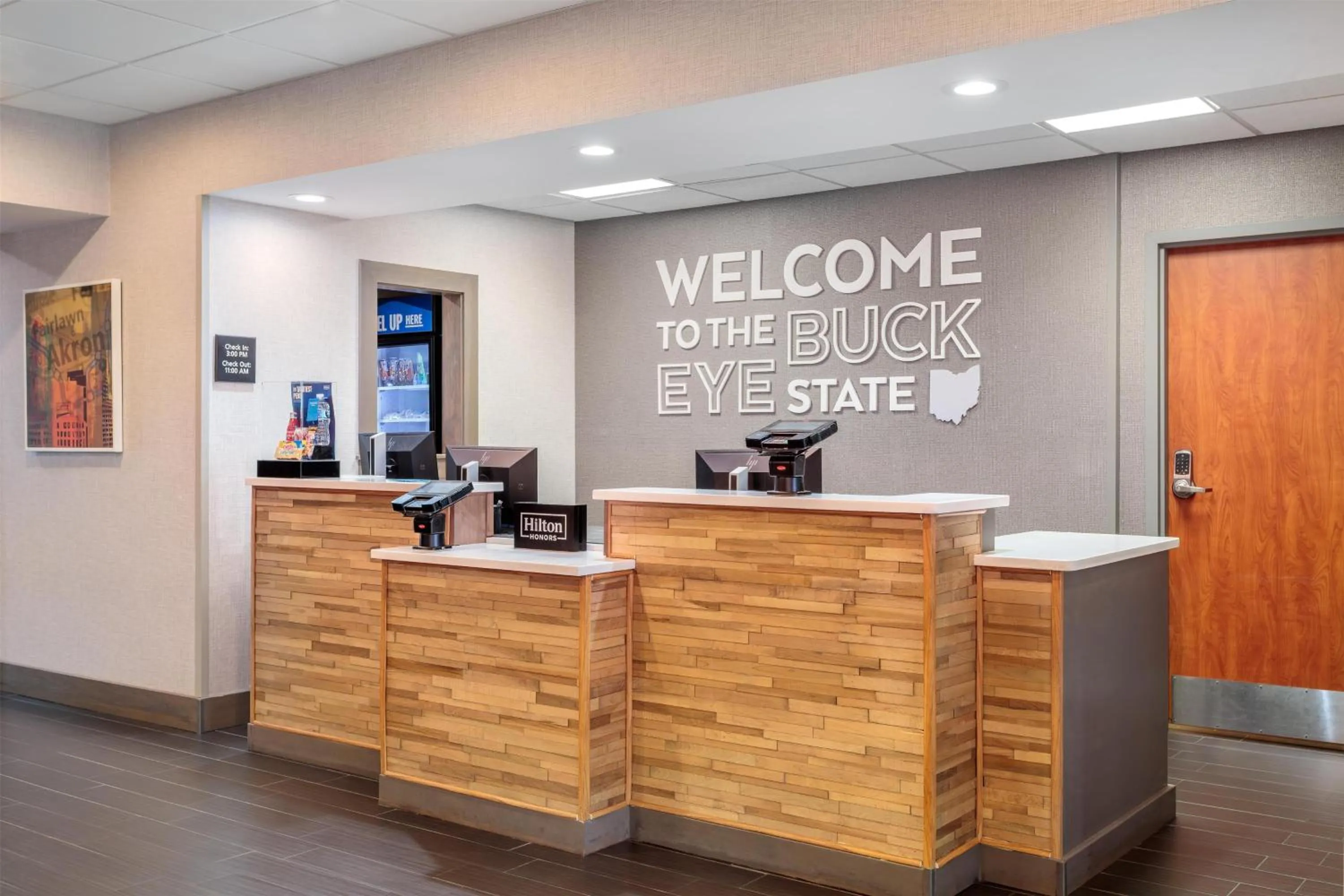 Lobby or reception in Hampton Inn Akron-South