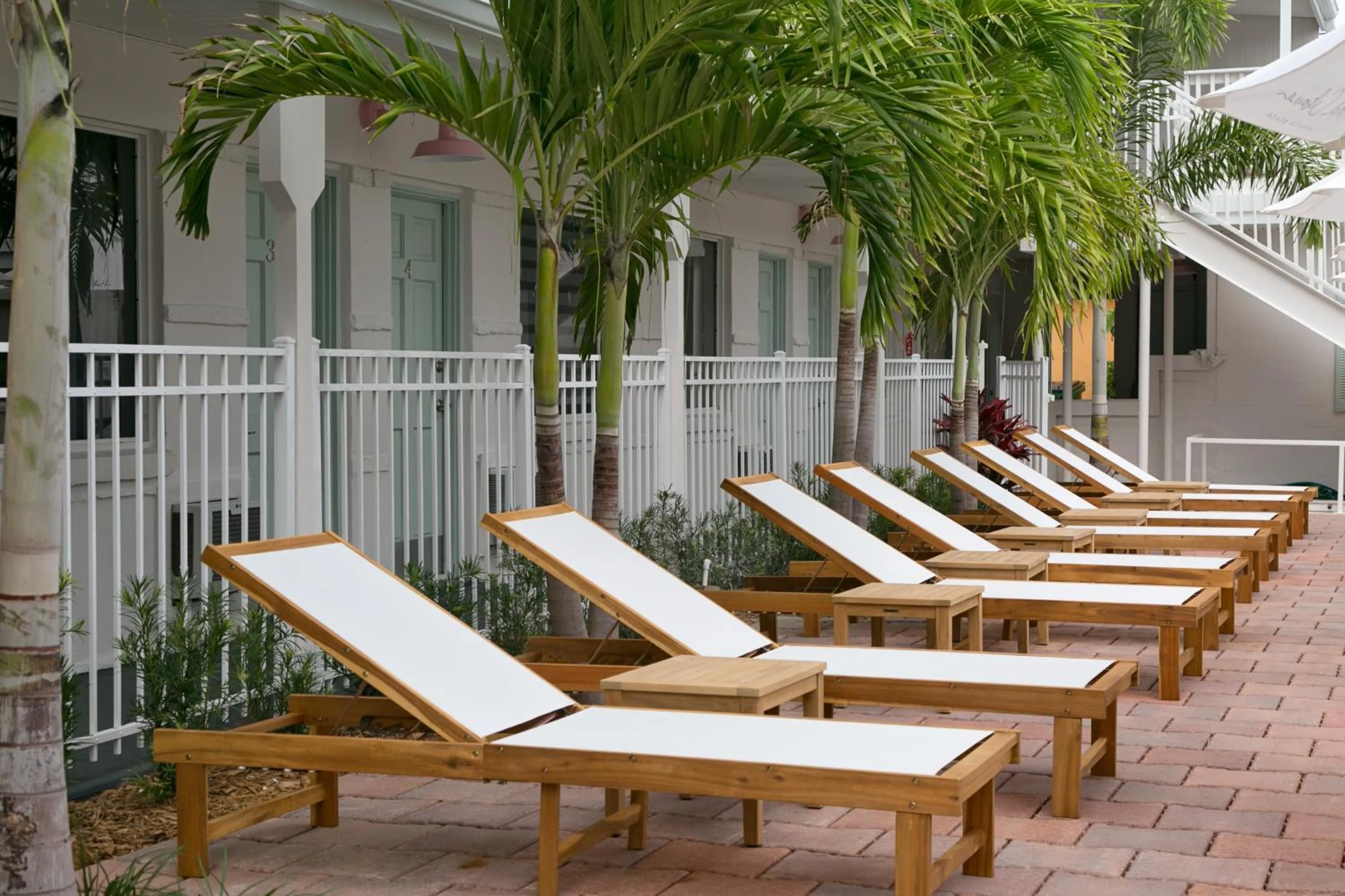 Patio in Hotel Cabana Clearwater Beach