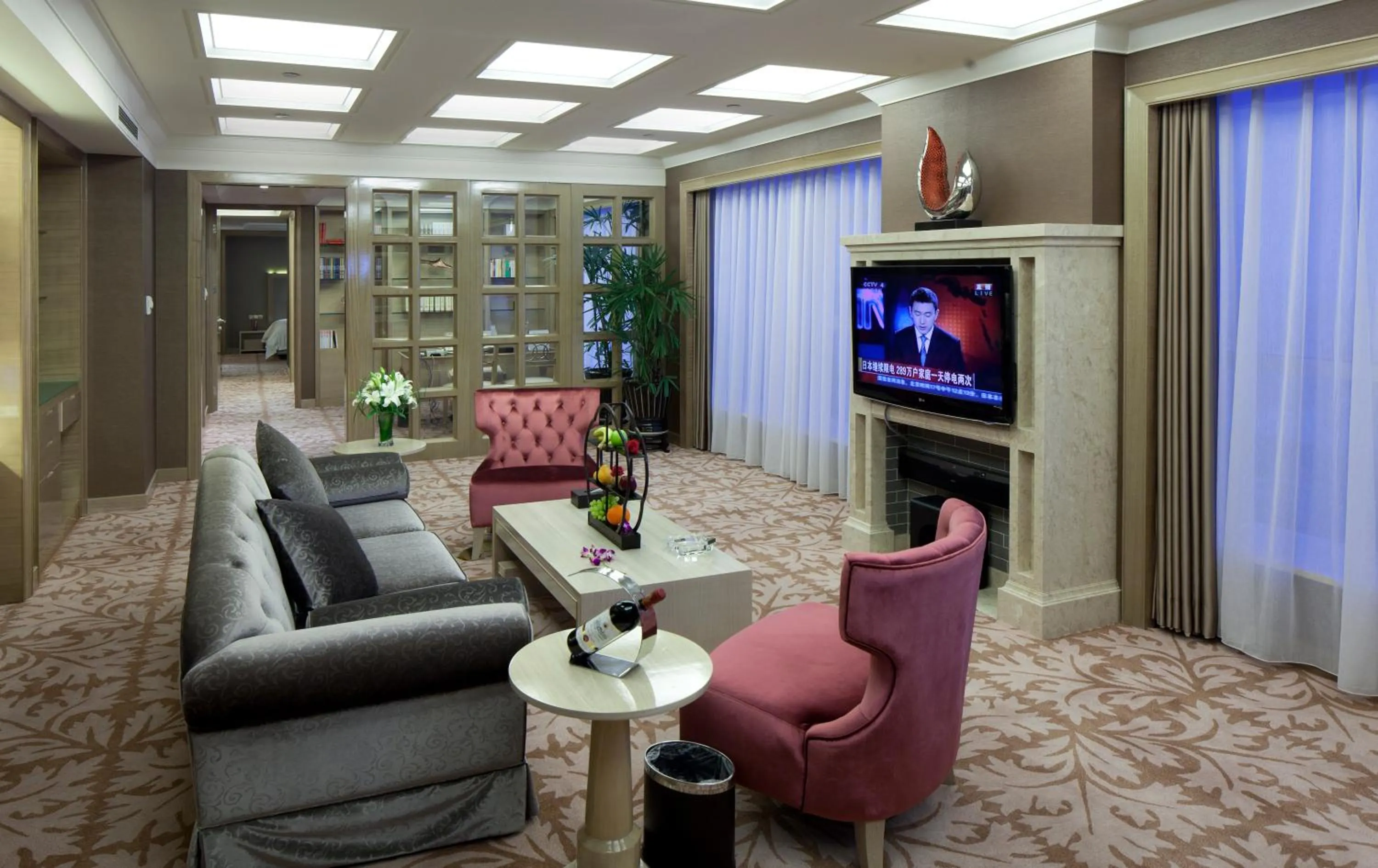 Living room in Grand Skylight International Hotel Nanchang Ganjiang North Road