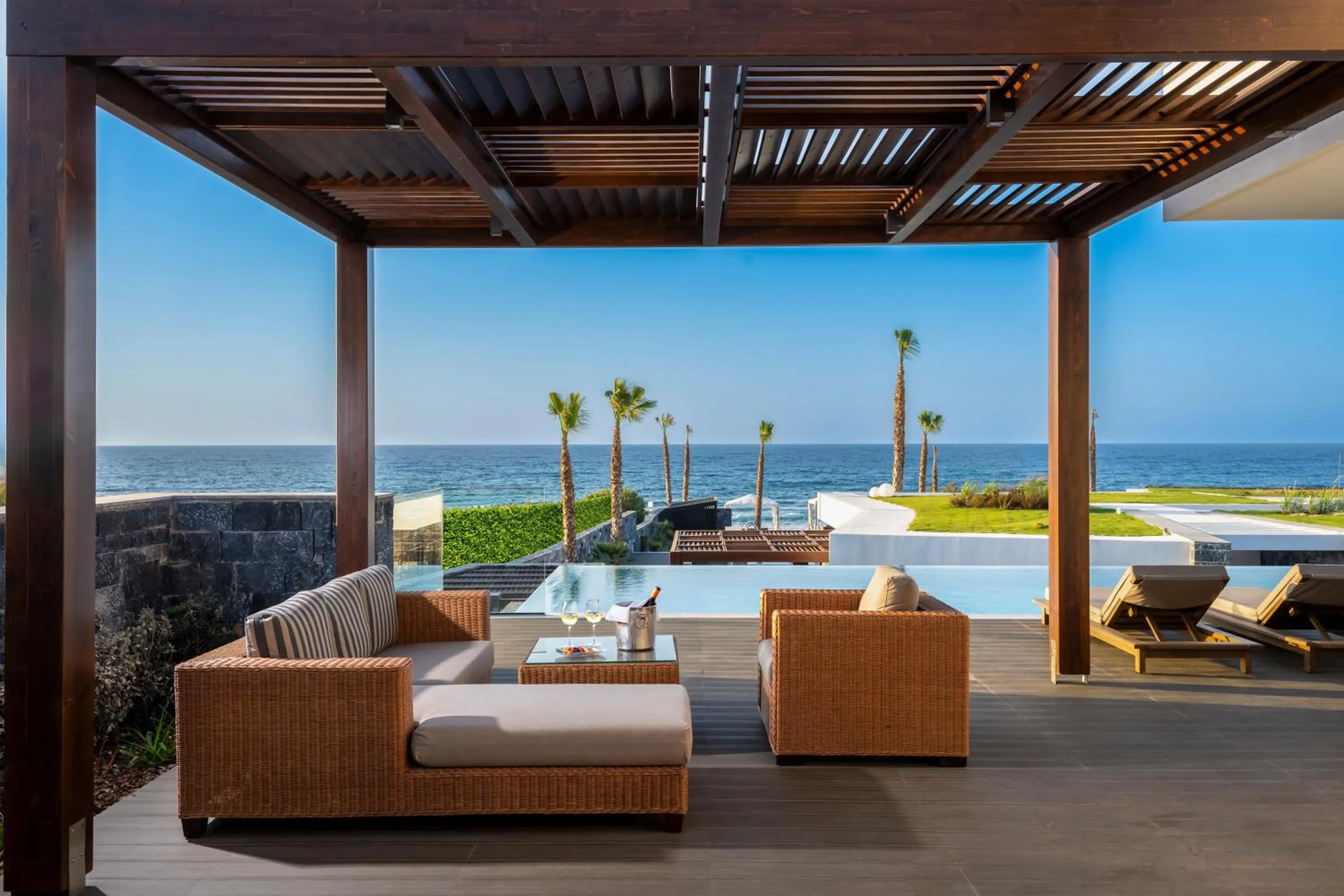 Patio in Nana Princess Suites Villas & Spa