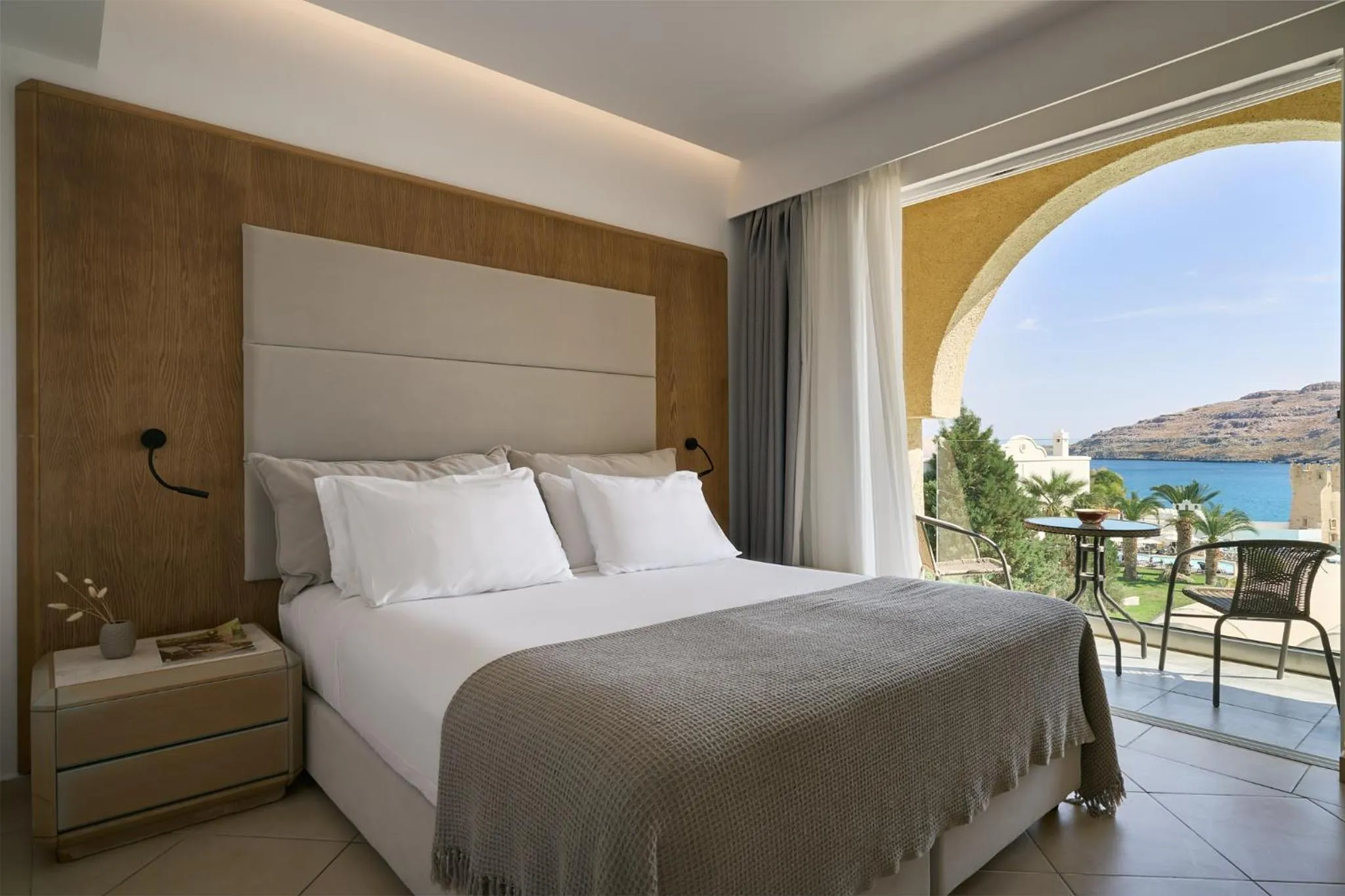 Bed in Lindos Royal Resort