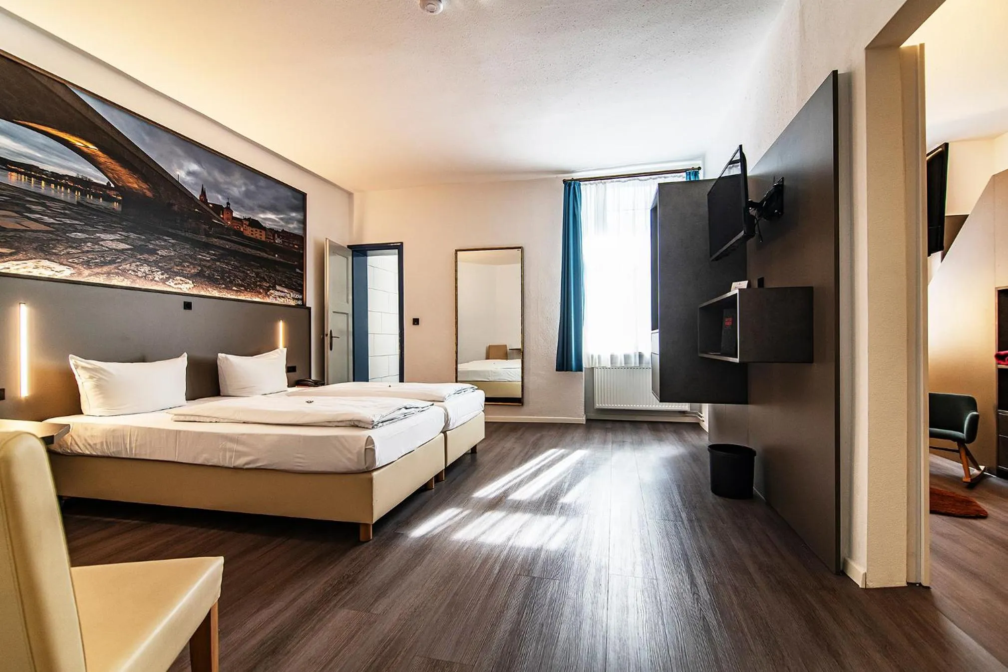 Bed in Hotel Weidenhof