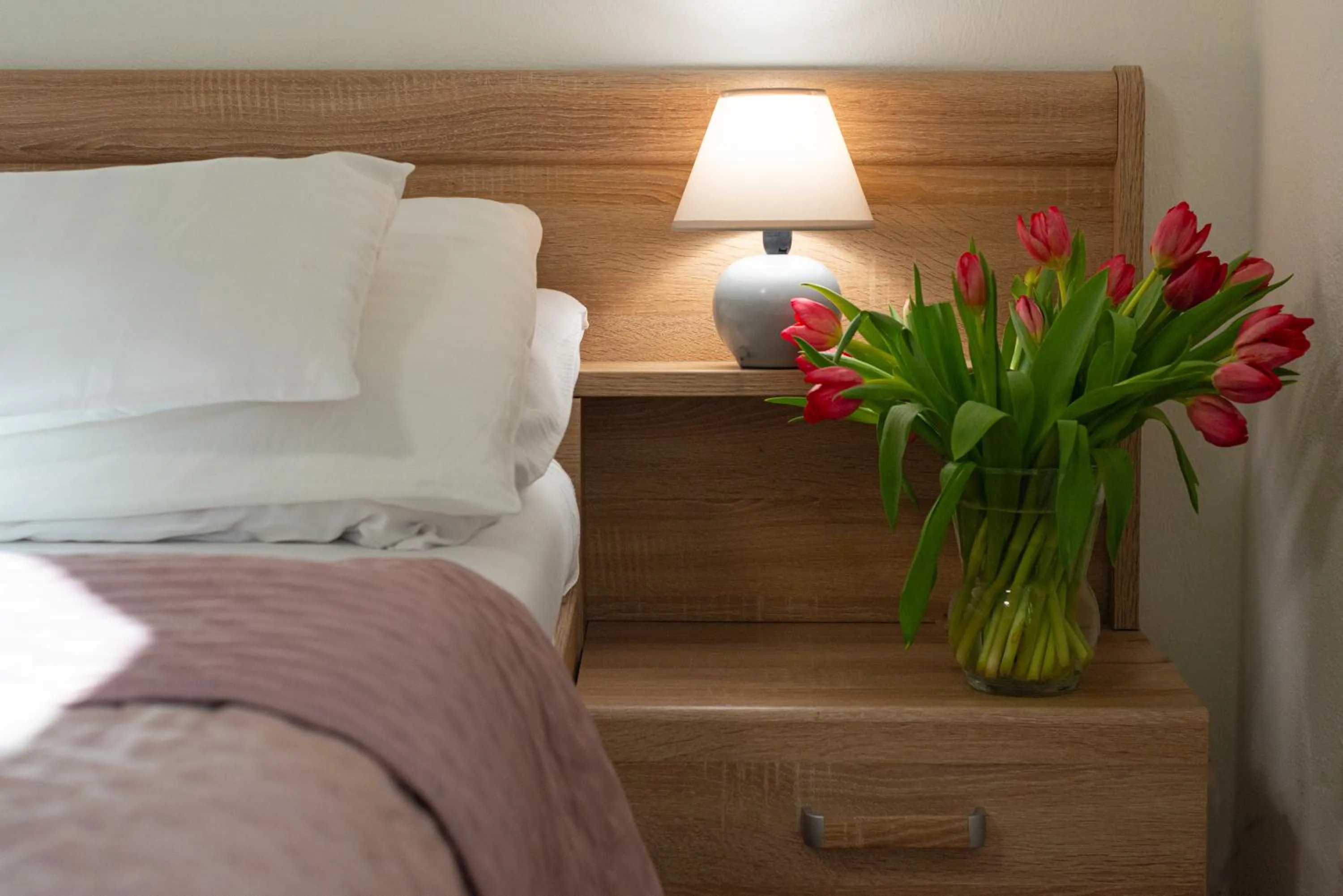 Bed in Hotel Tulipan