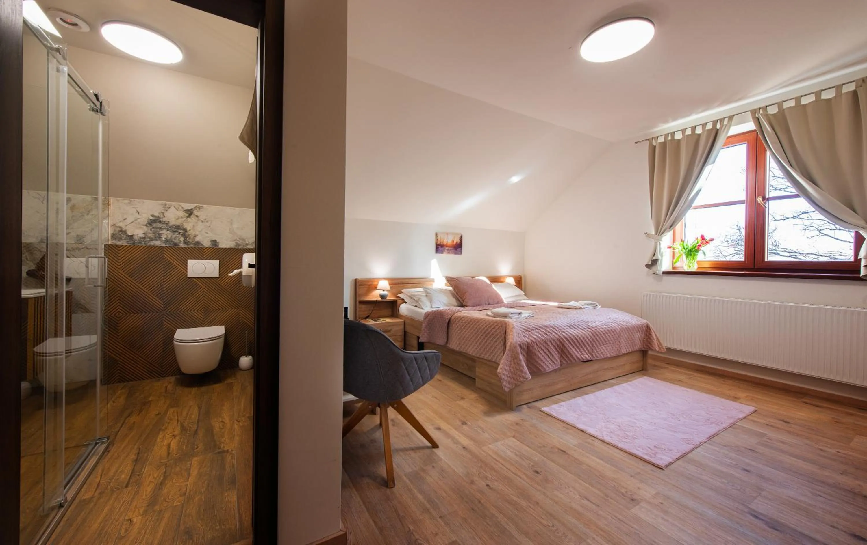 Bed in Hotel Tulipan