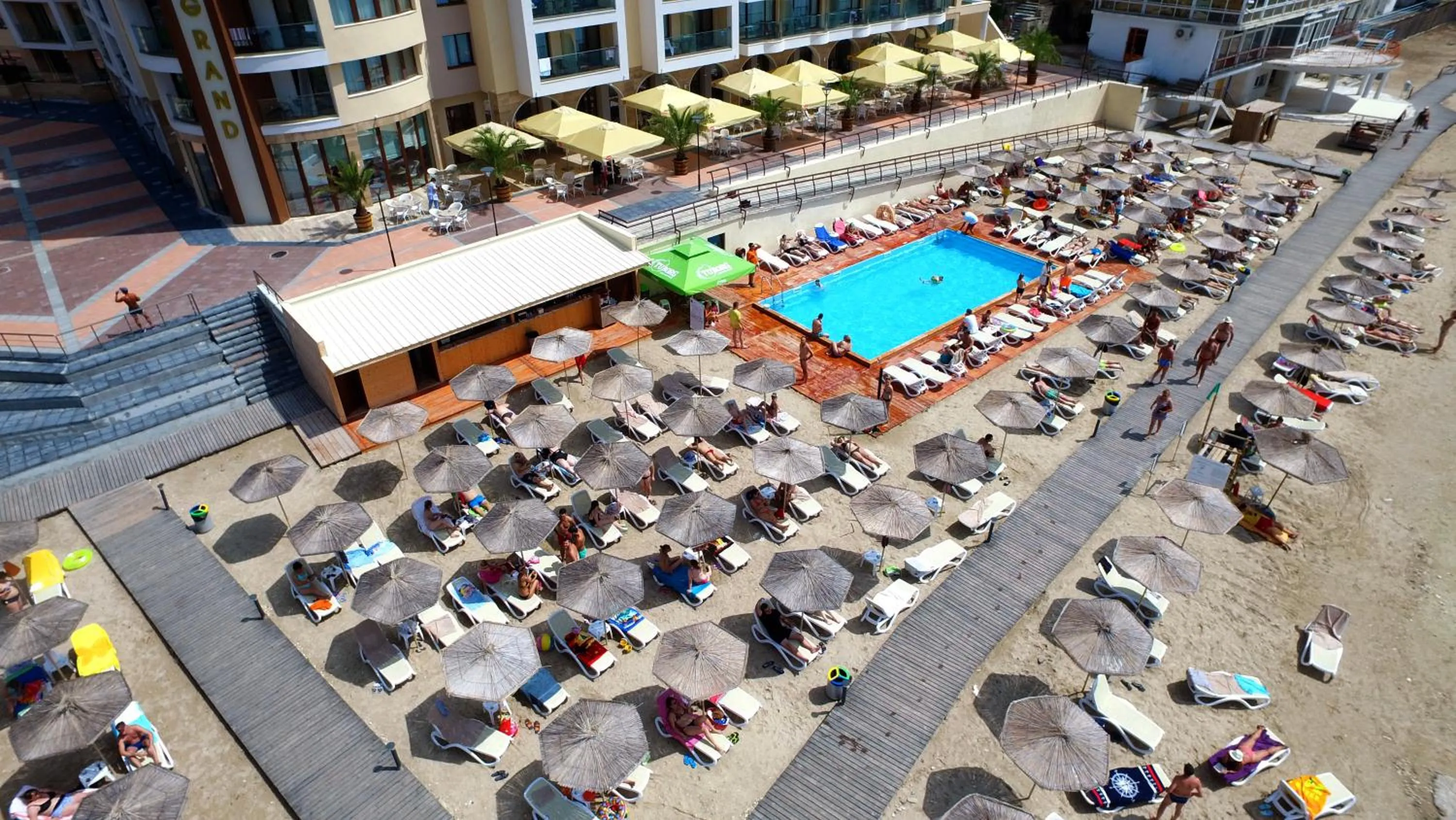 Pool view in Royal Grand Hotel and Spa - All Inclusive and Free beach accsess