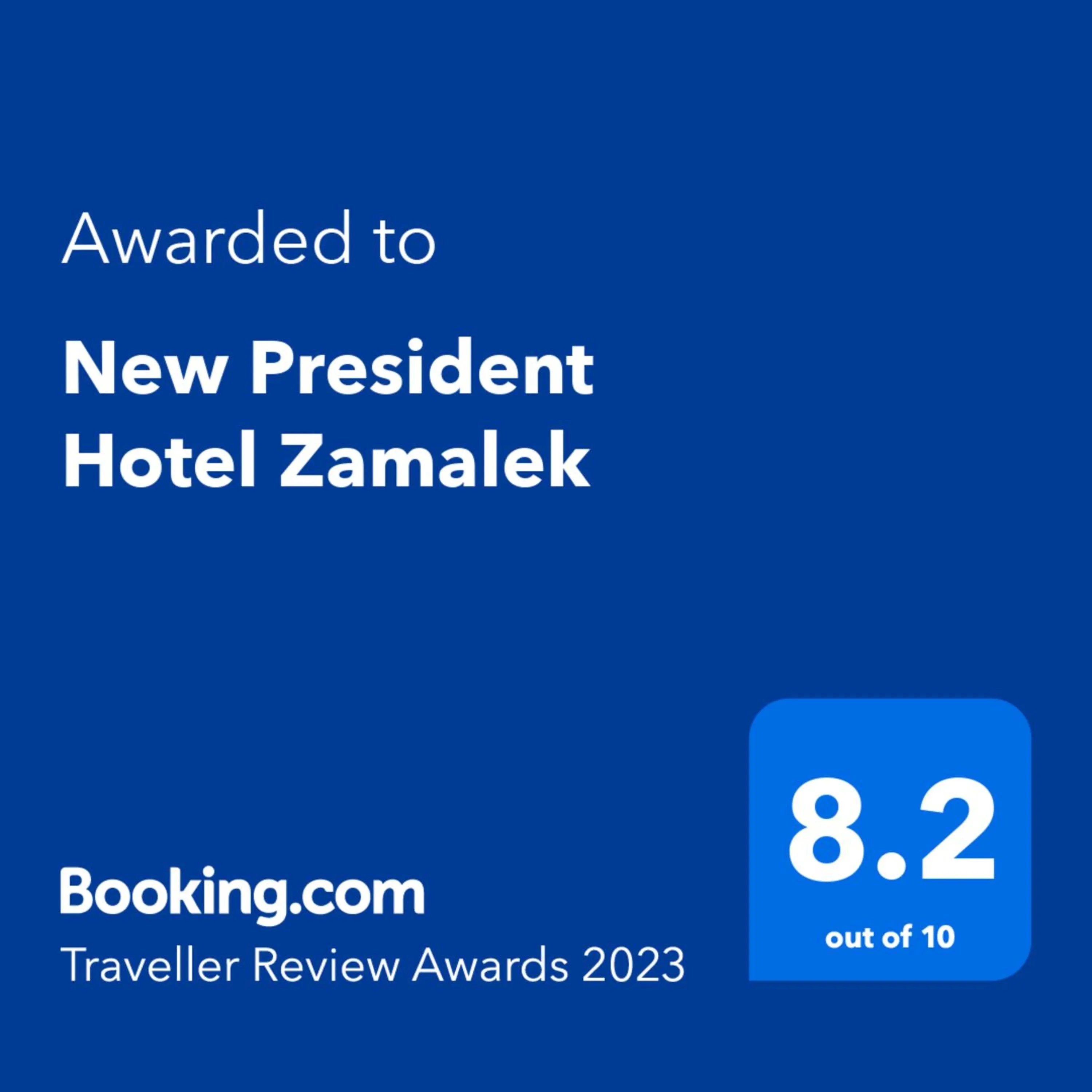 Certificate/Award in New President Hotel Cairo