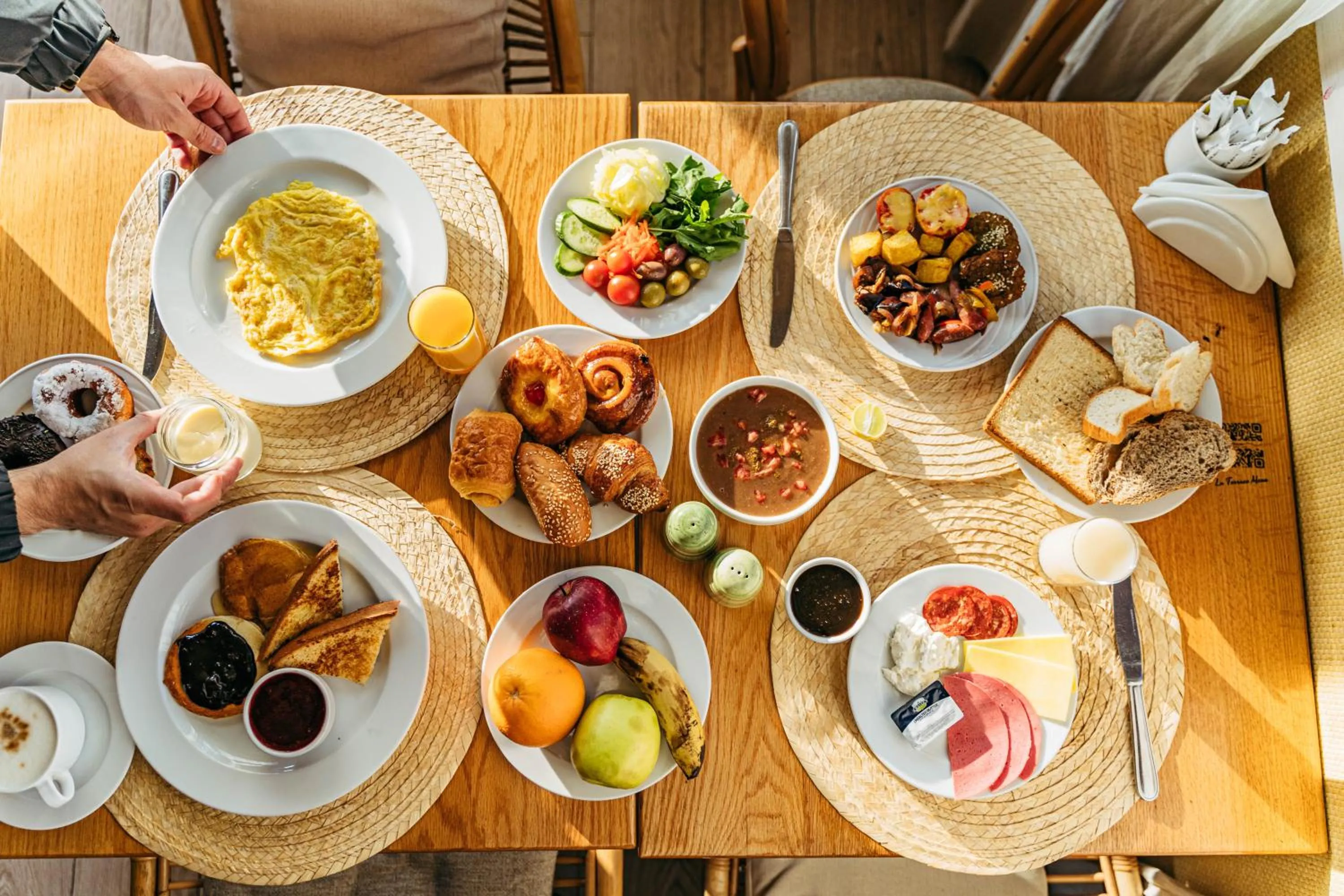 Food in New President Hotel Cairo