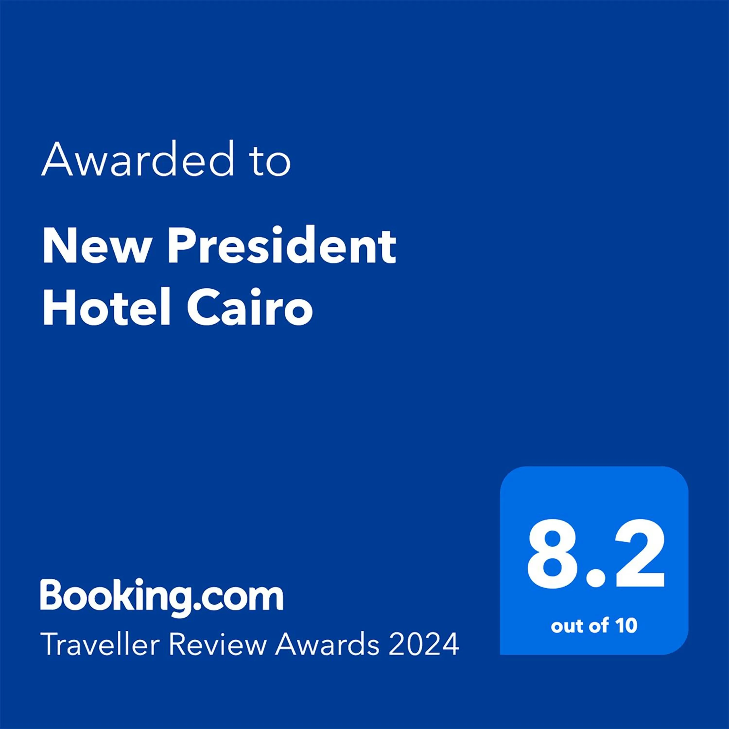 Certificate/Award in New President Hotel Cairo