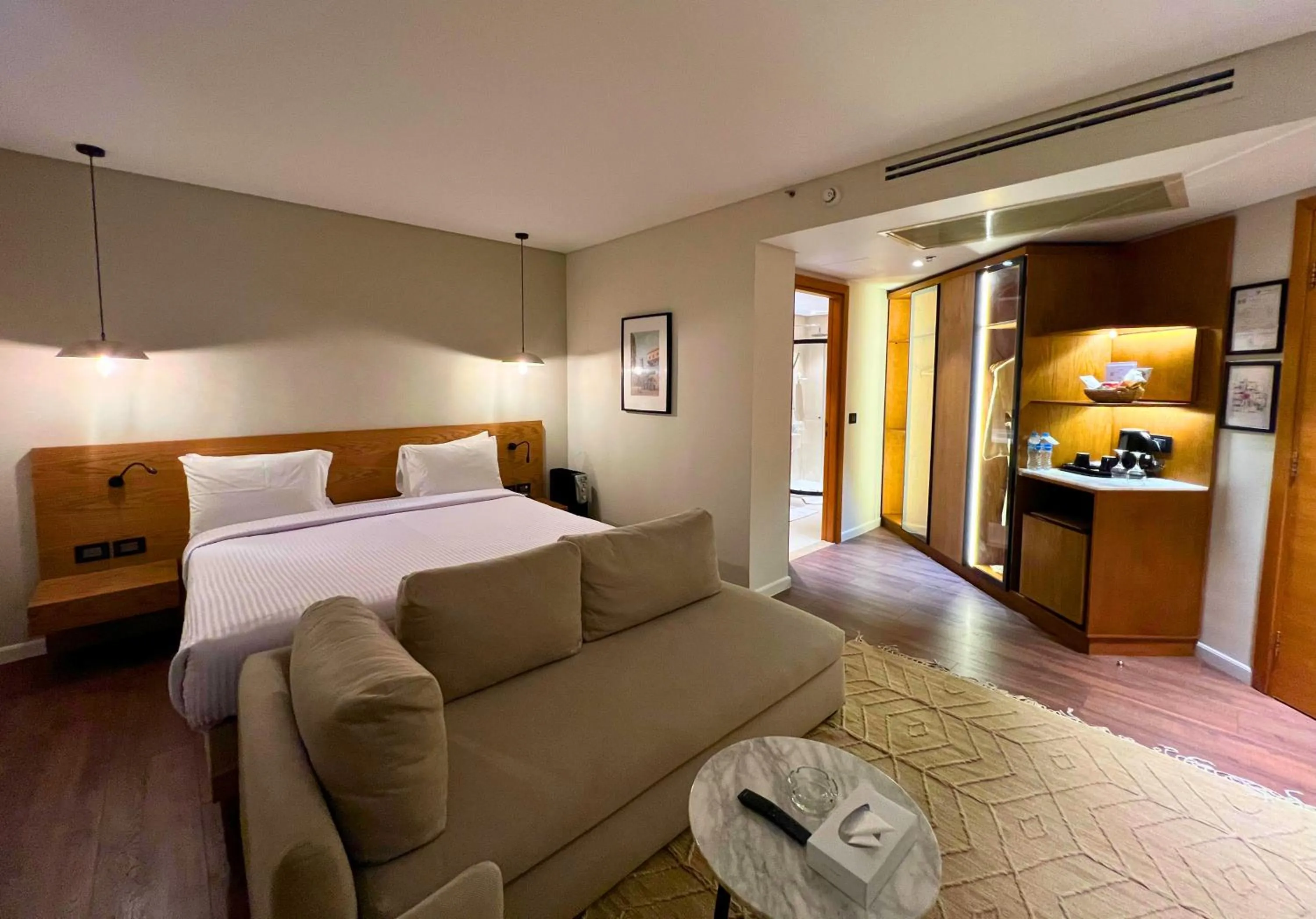 Bed in New President Hotel Cairo