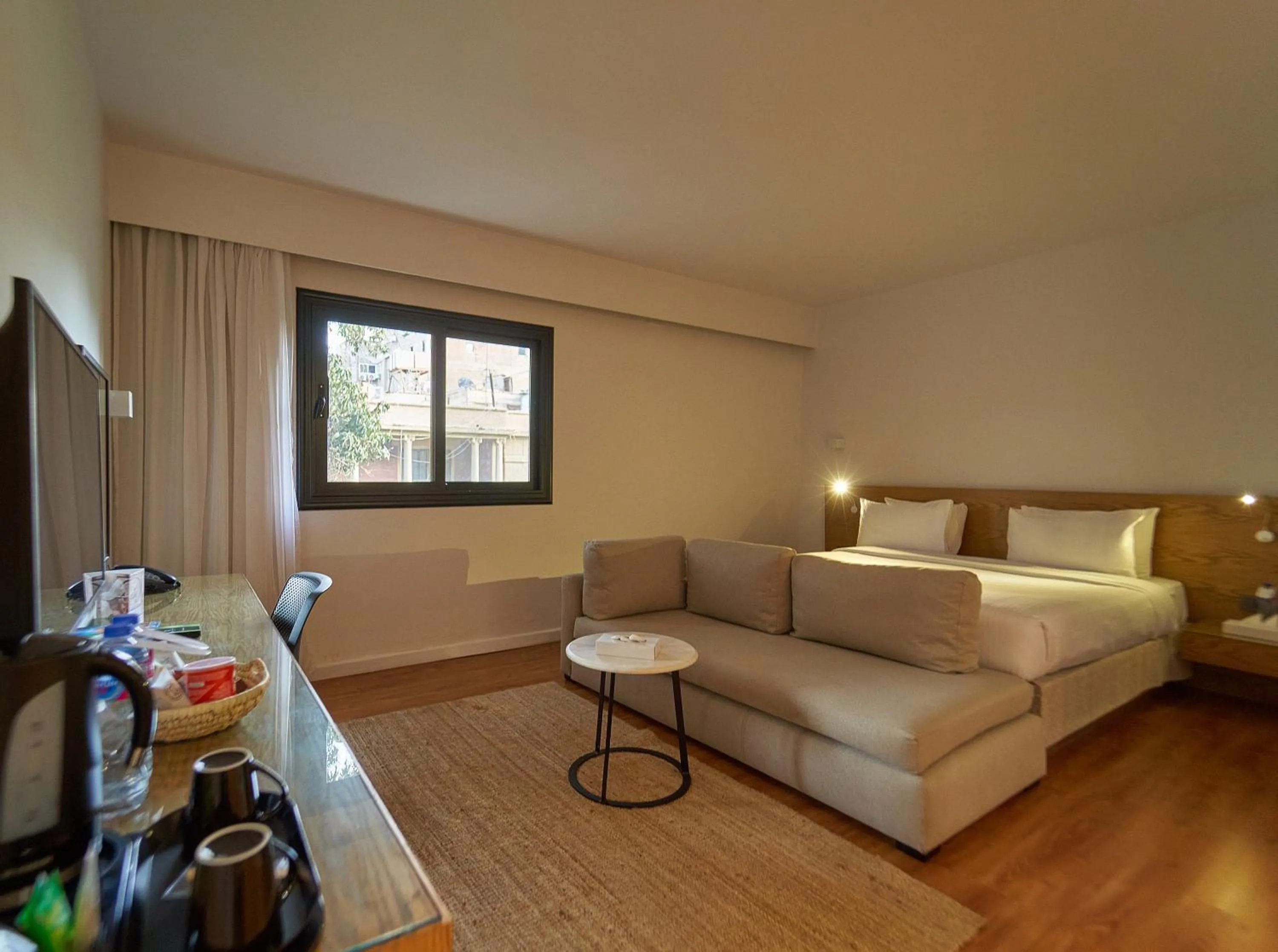 Coffee/tea facilities, Bed in New President Hotel Cairo