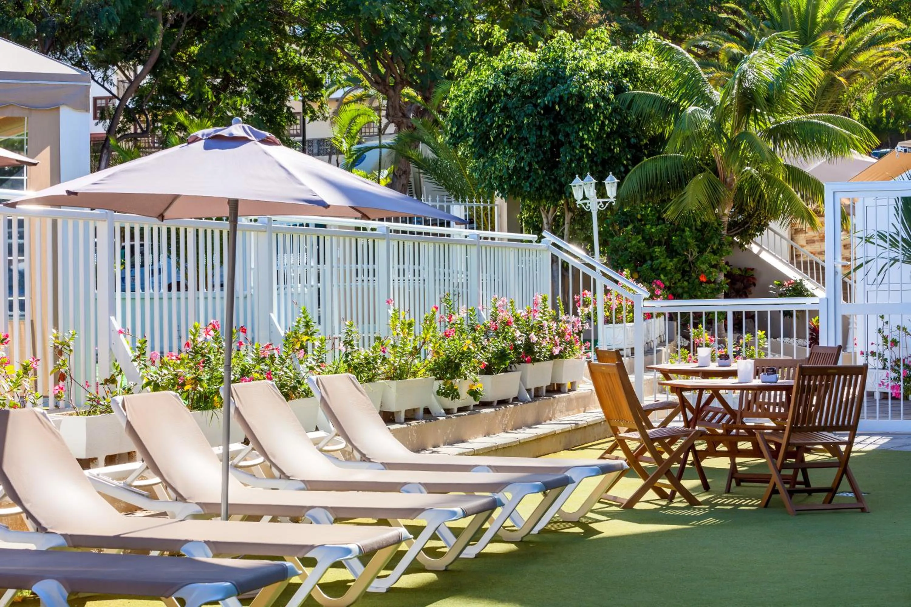 Garden in Apartamentos Los Dragos del Norte