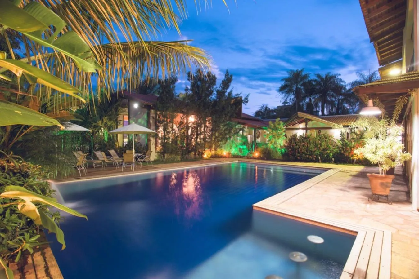 Garden view in Pousada Chamamé