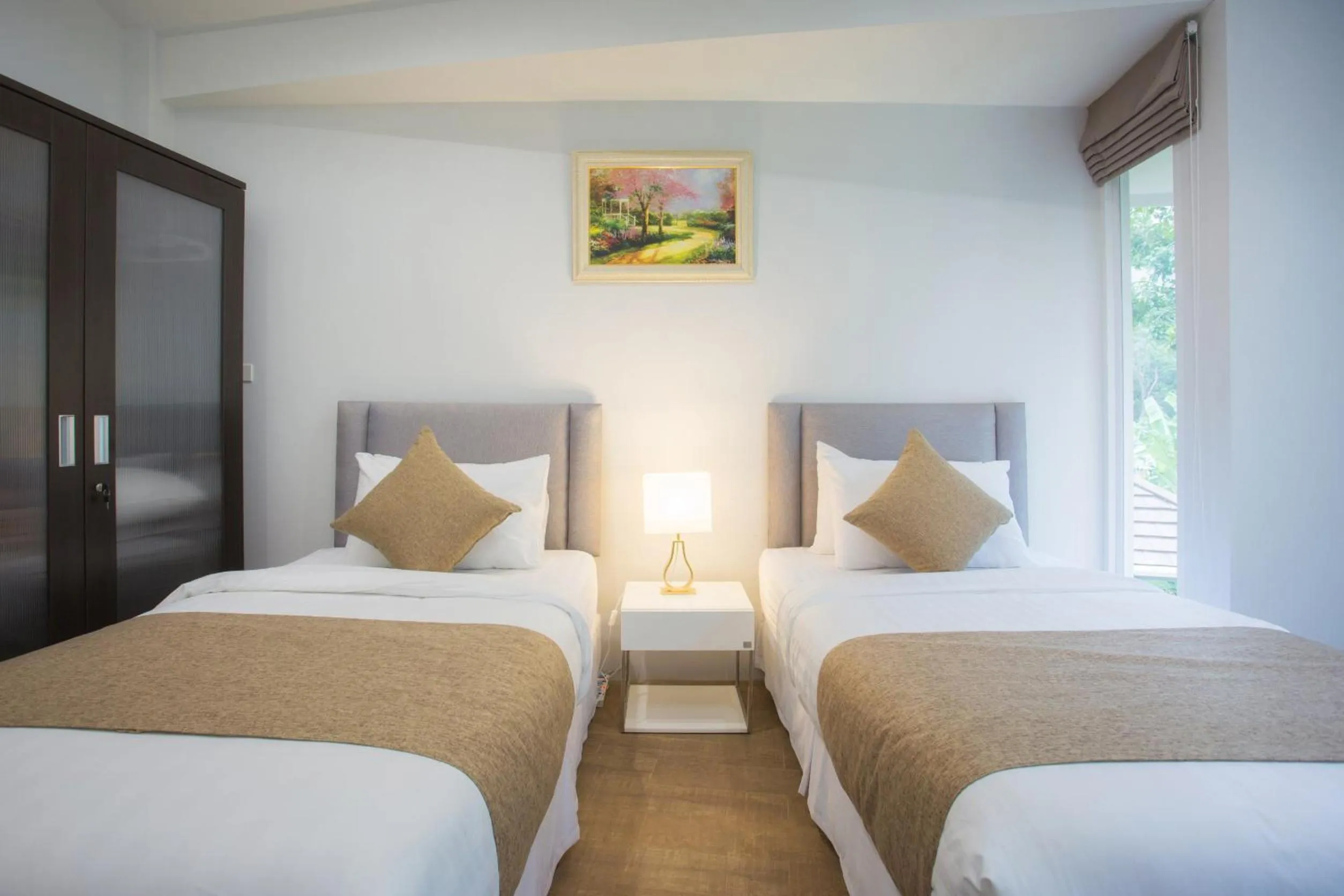 Bed in Arantarakiri Resort Khao Yai