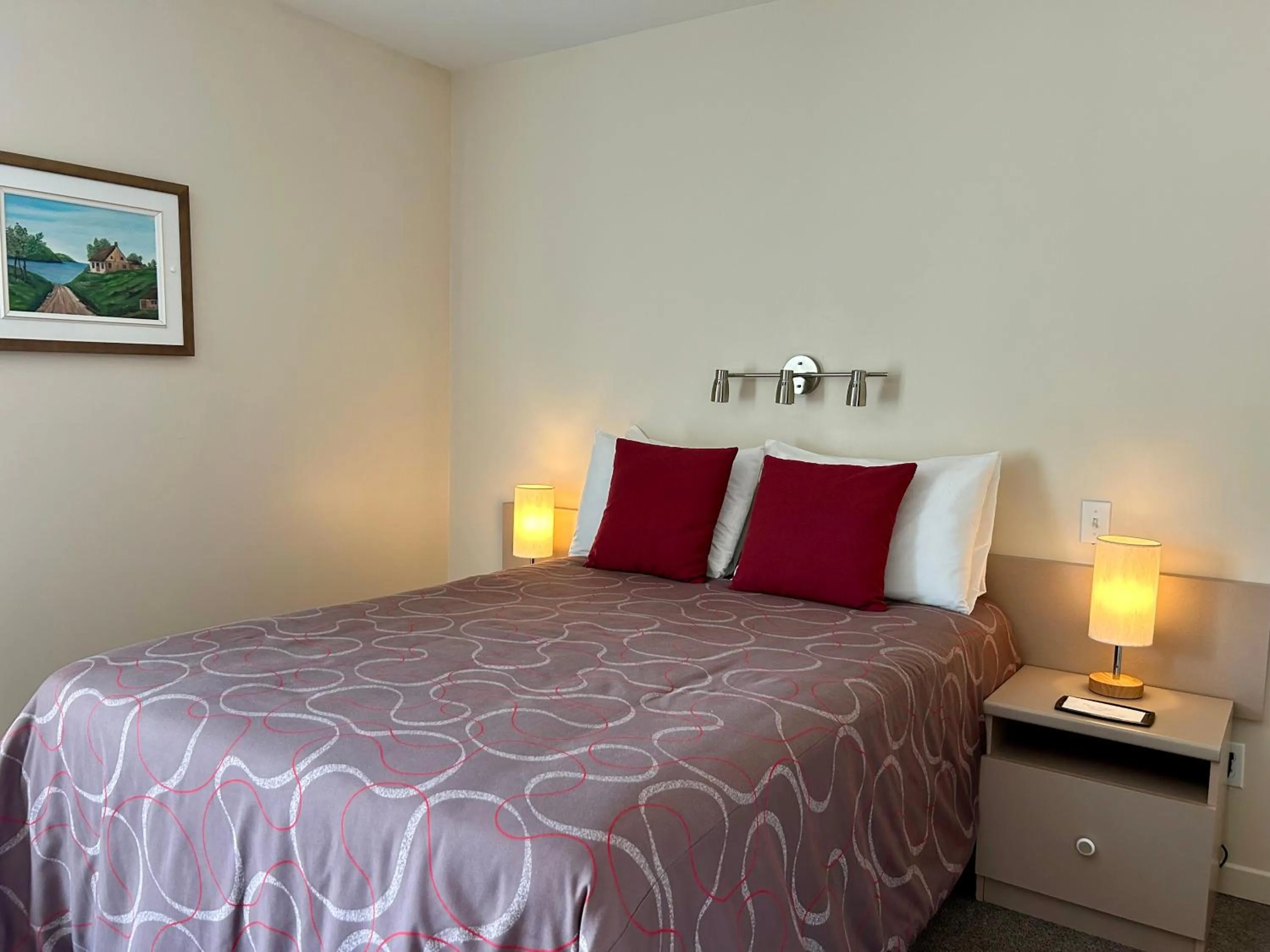 Bed in Motel de l'Anse a l'Eau