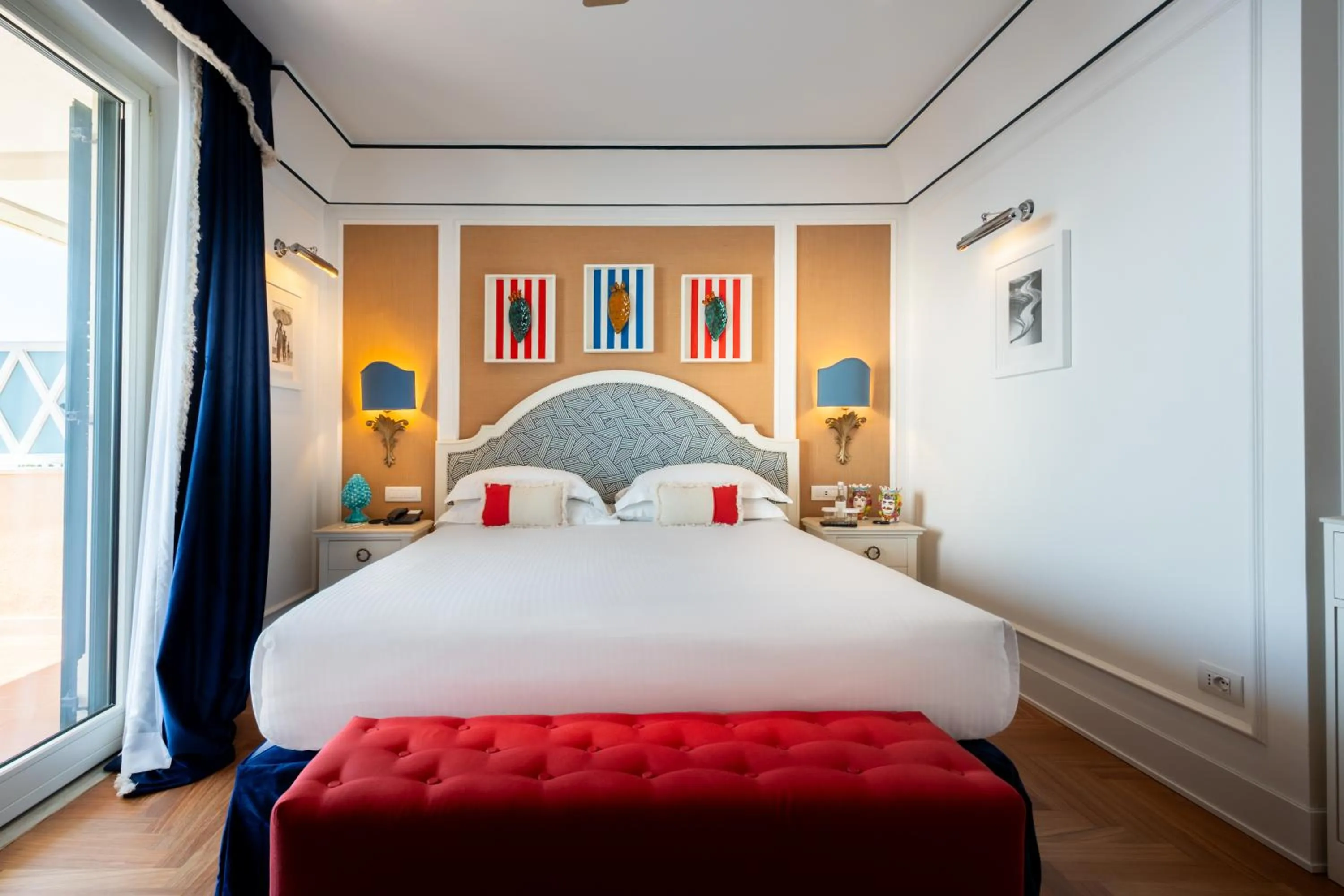 Bedroom, Bed in Grand Hotel San Pietro Taormina