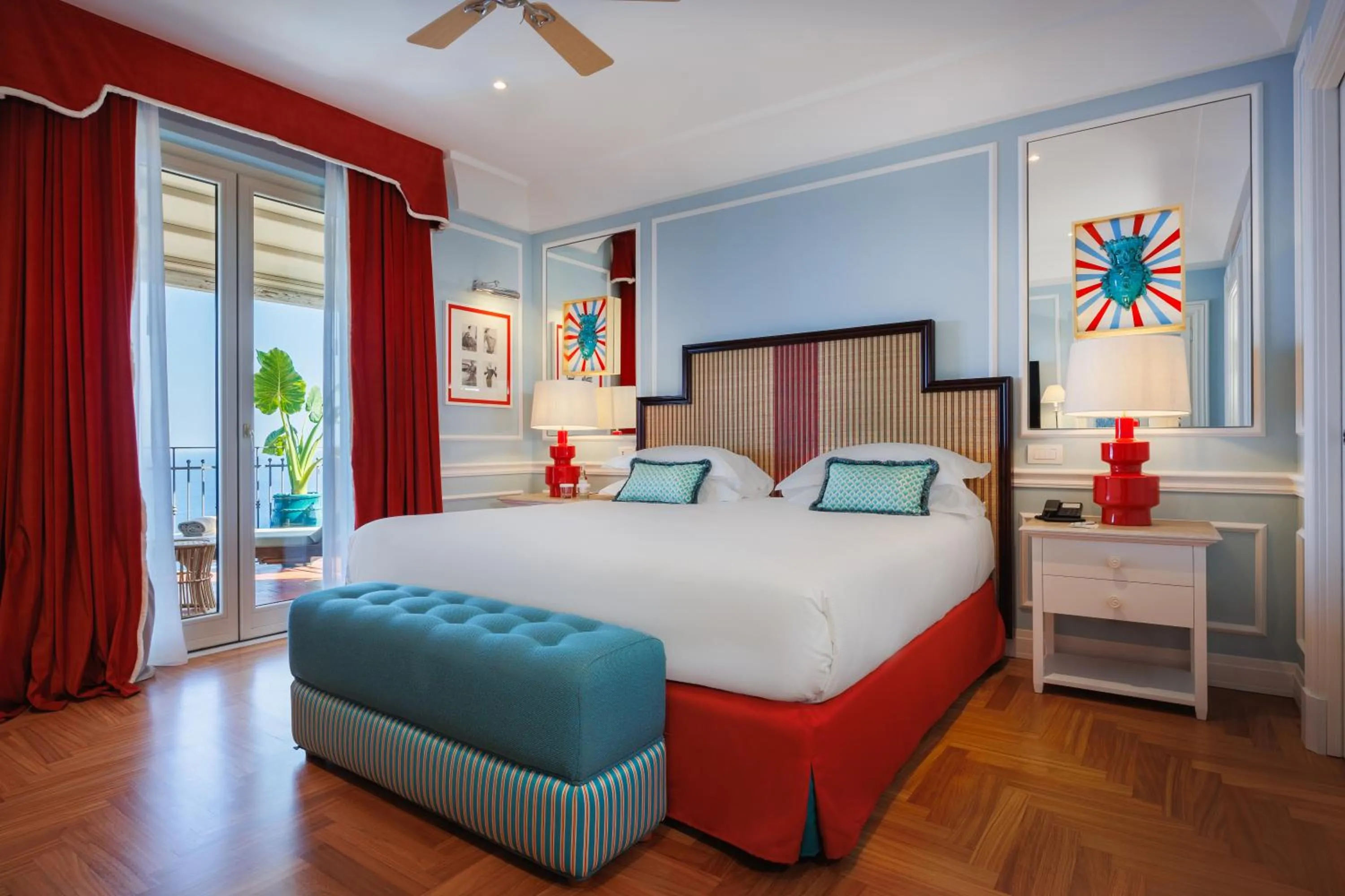 Bedroom, Bed in Grand Hotel San Pietro Taormina