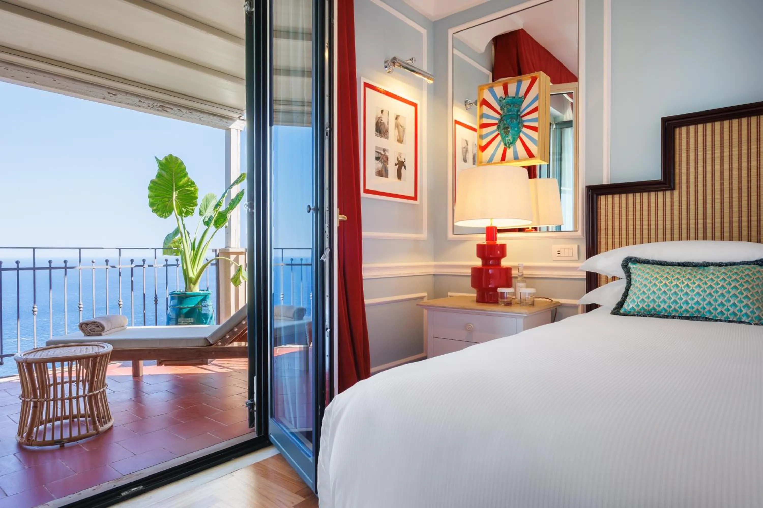 Bedroom, Bed in Grand Hotel San Pietro Taormina