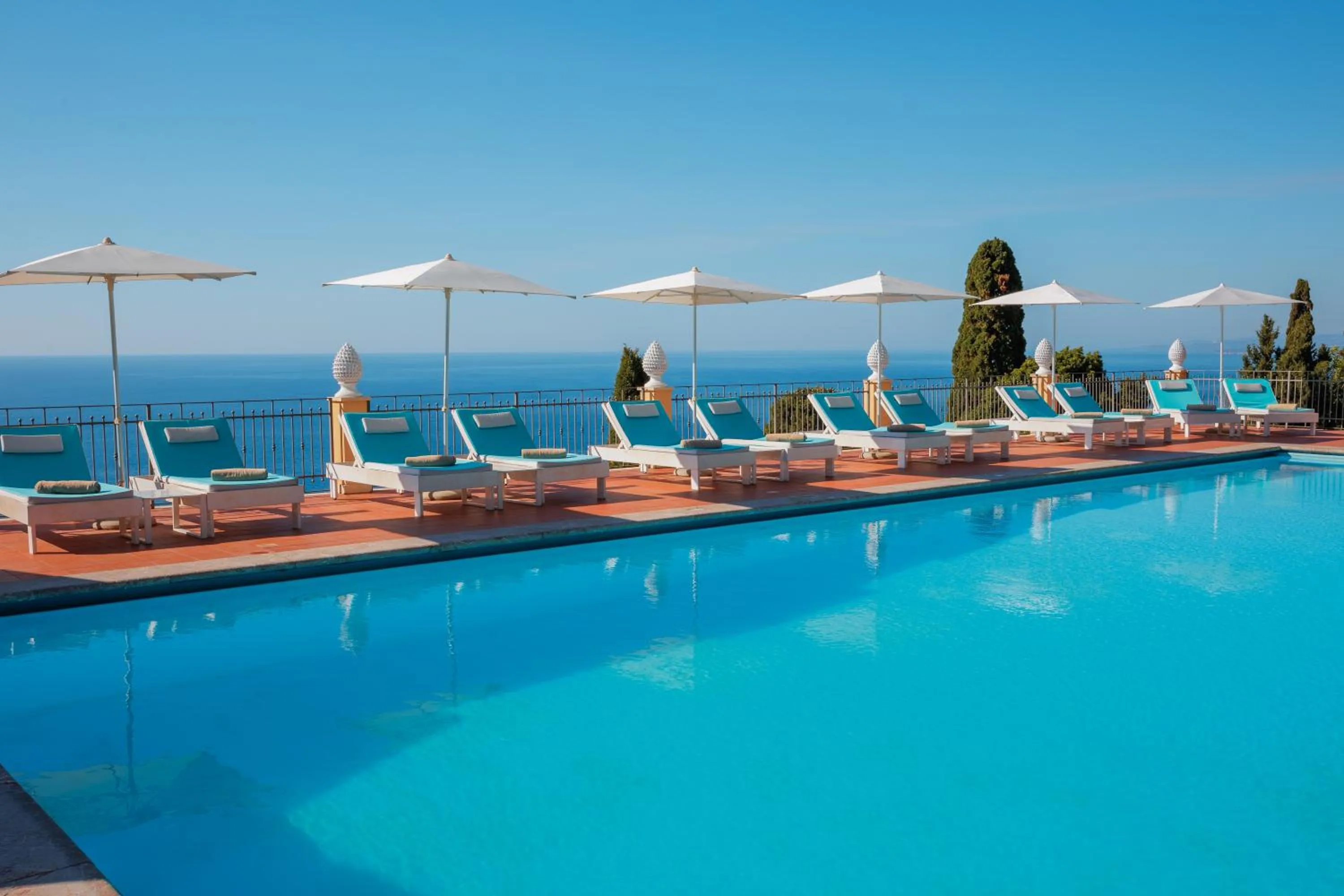 Swimming pool in Grand Hotel San Pietro Taormina