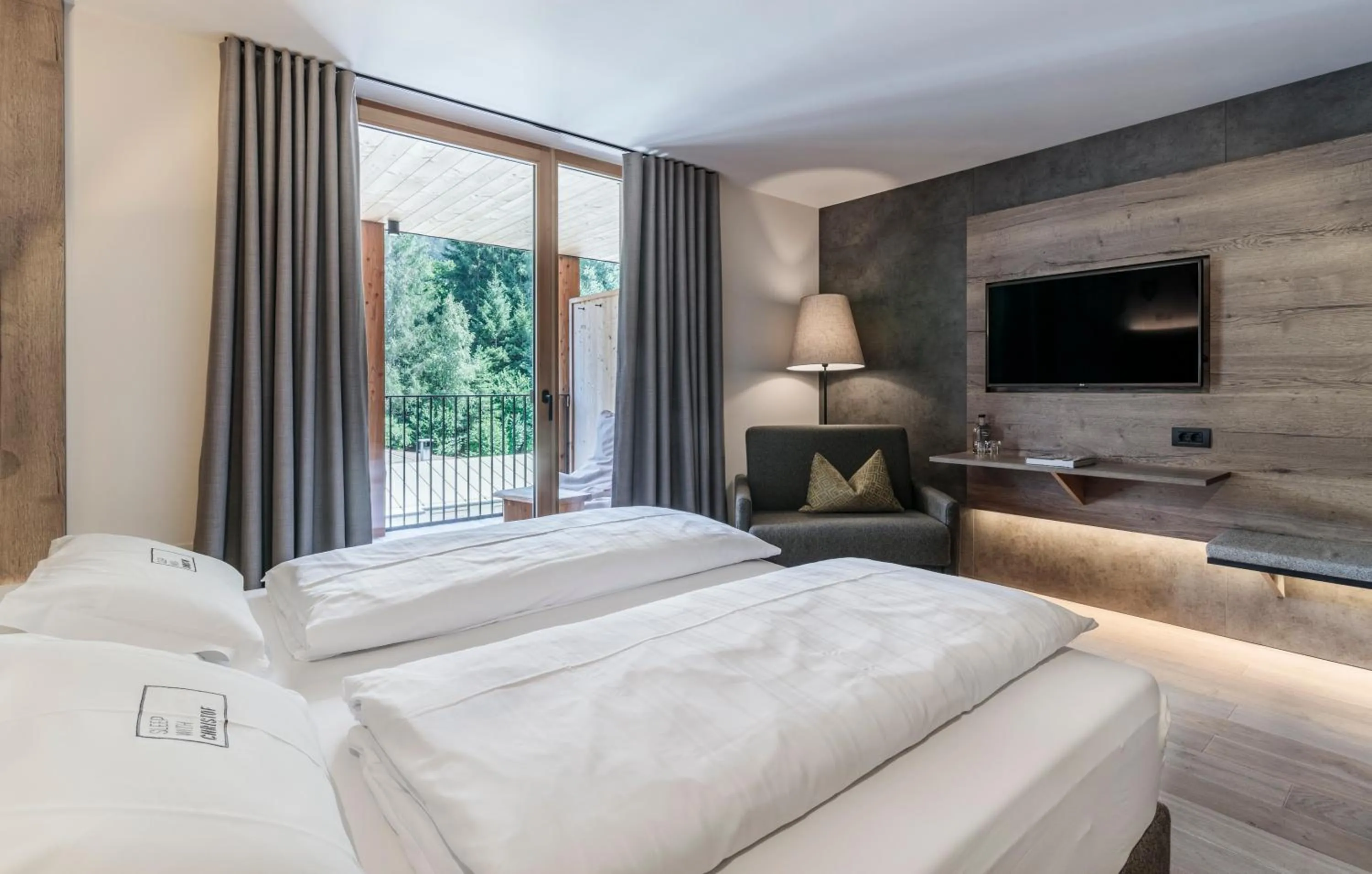 Bed in Hotel Christof