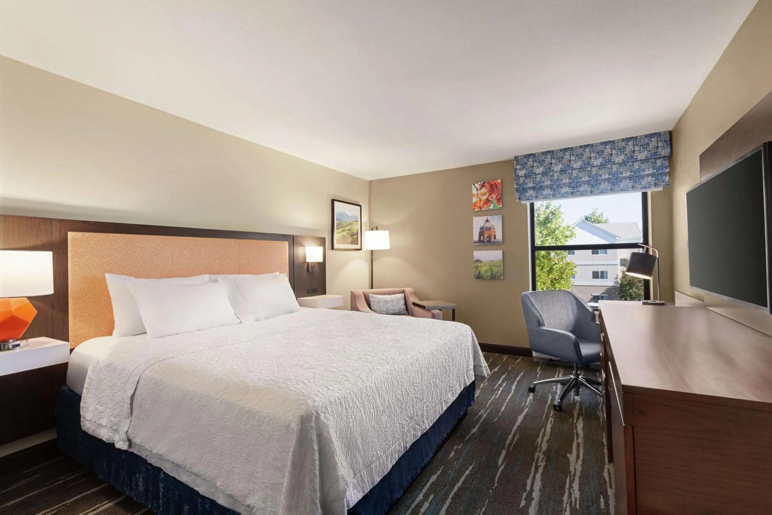 Bedroom, Bed in Hampton Inn Tracy