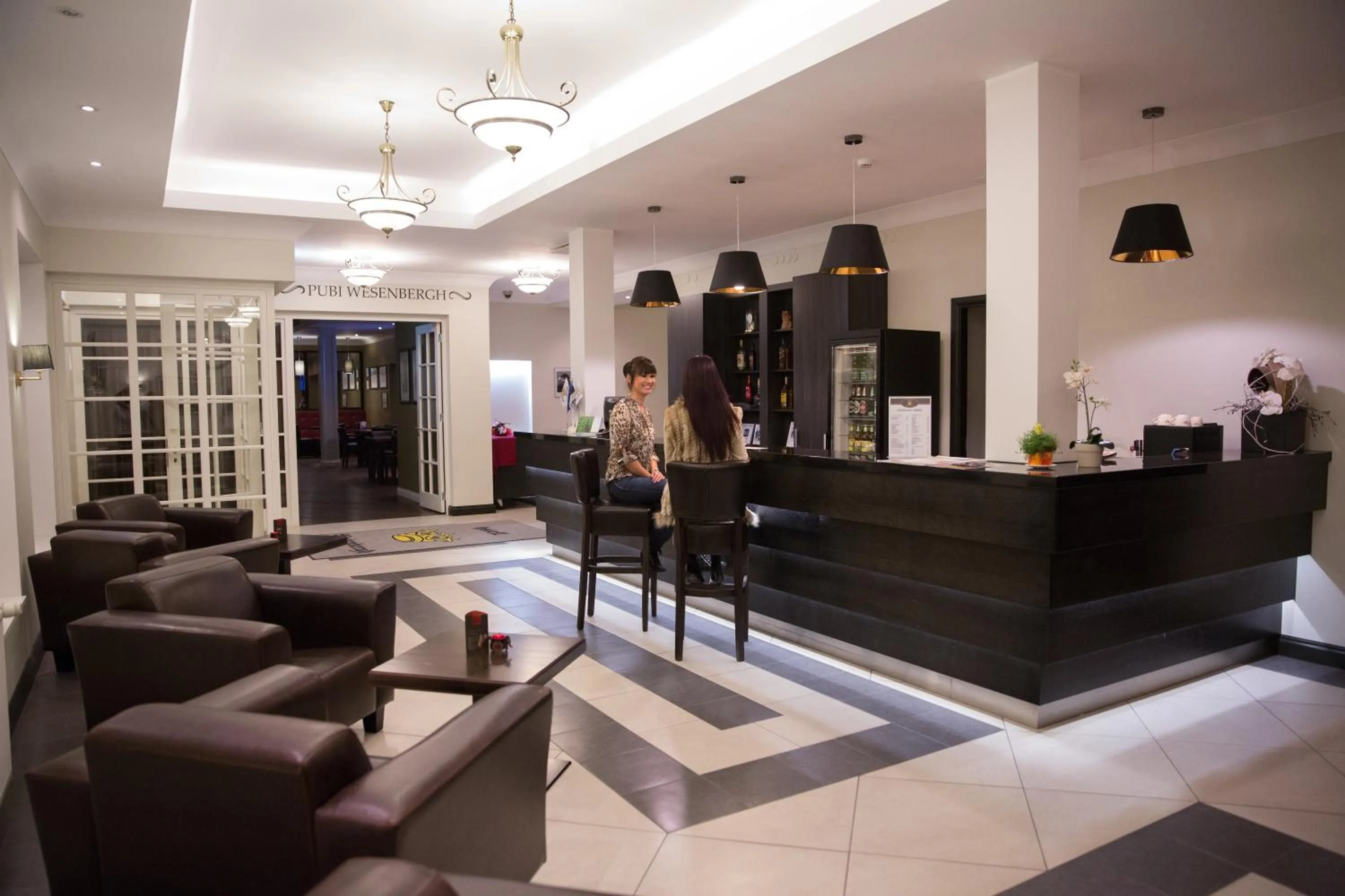 Lobby or reception in Hotell Wesenbergh