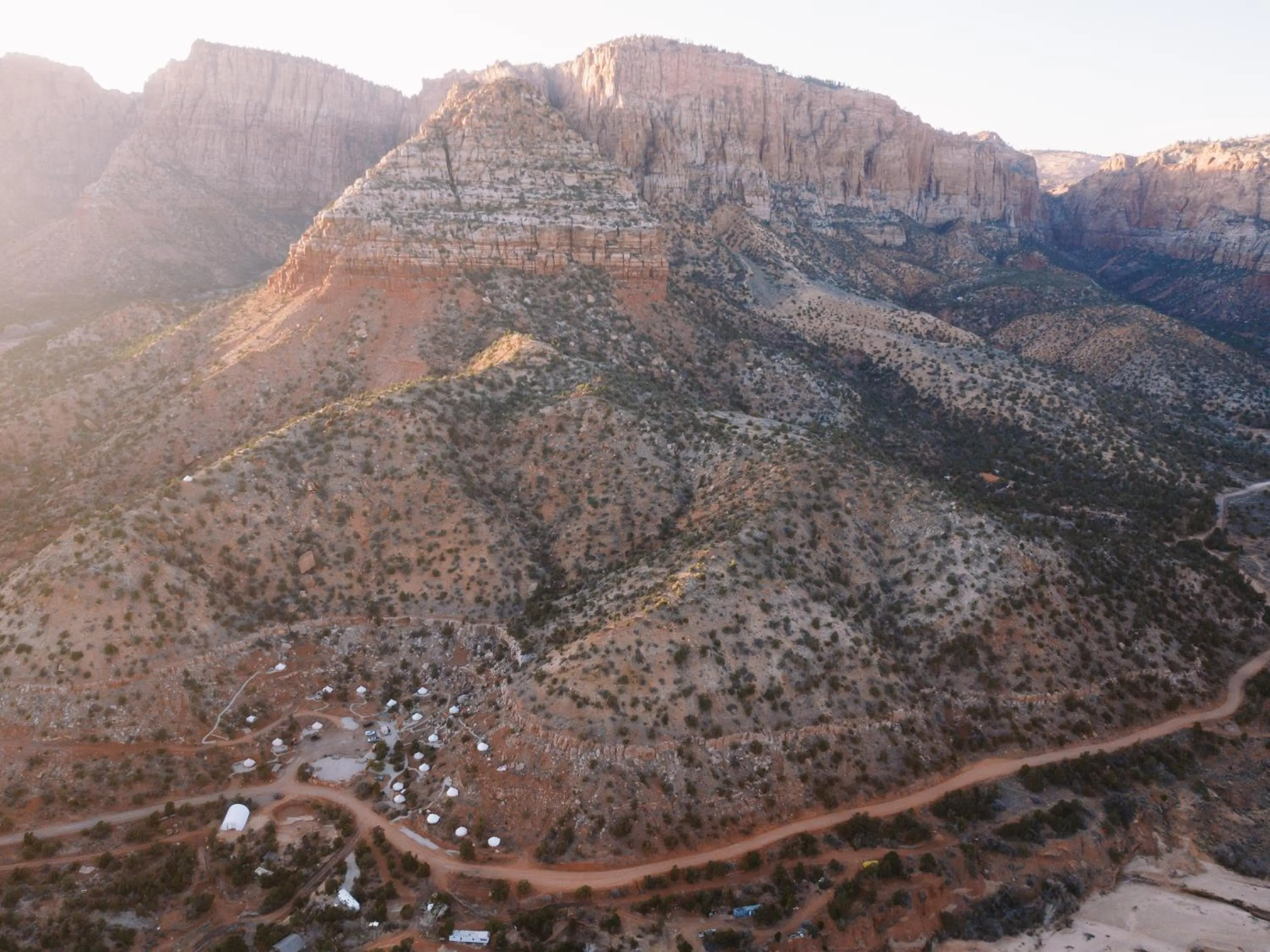 Bird's eye view in Zion Glamping Adventures