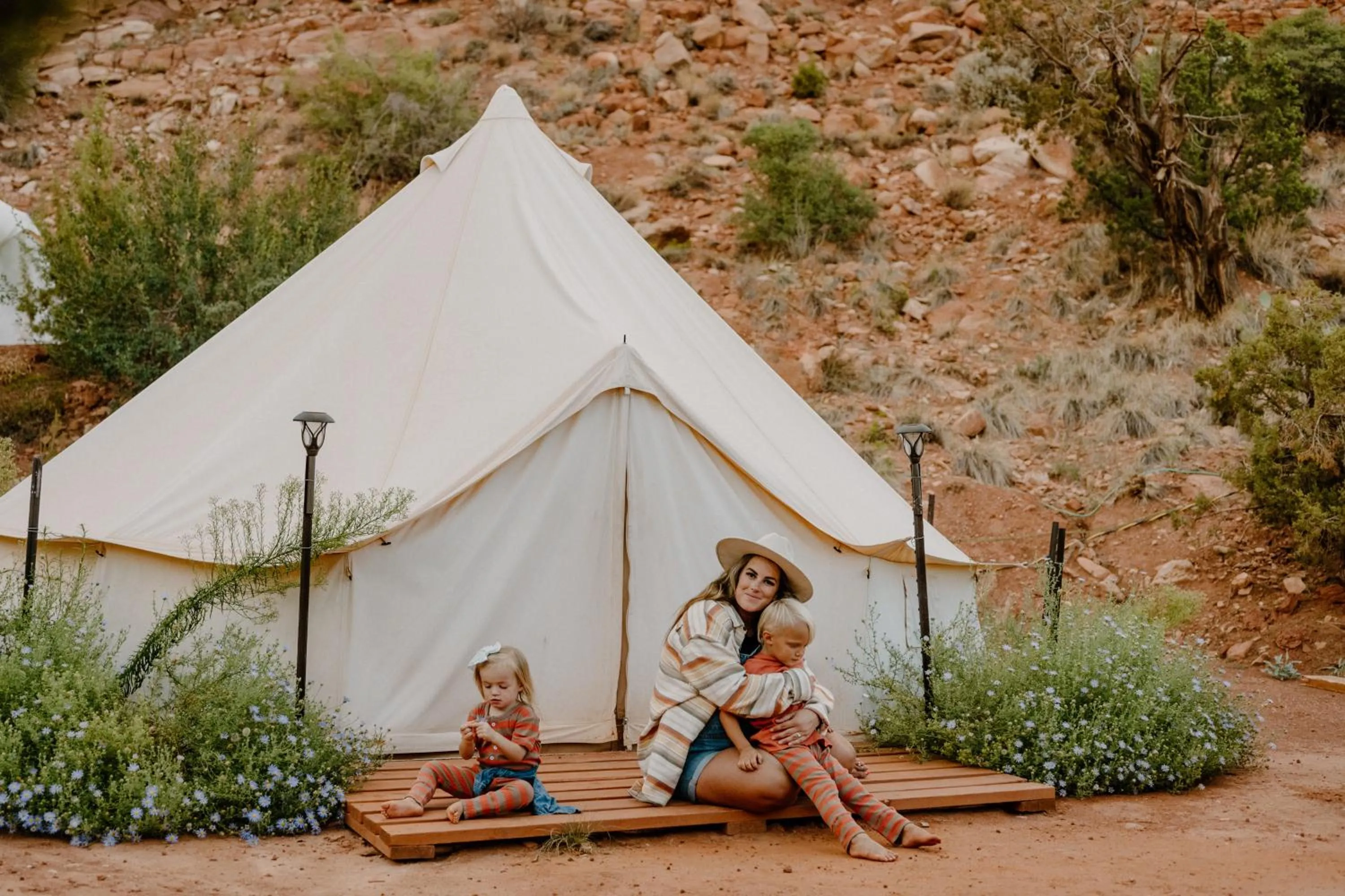 children in Zion Glamping Adventures