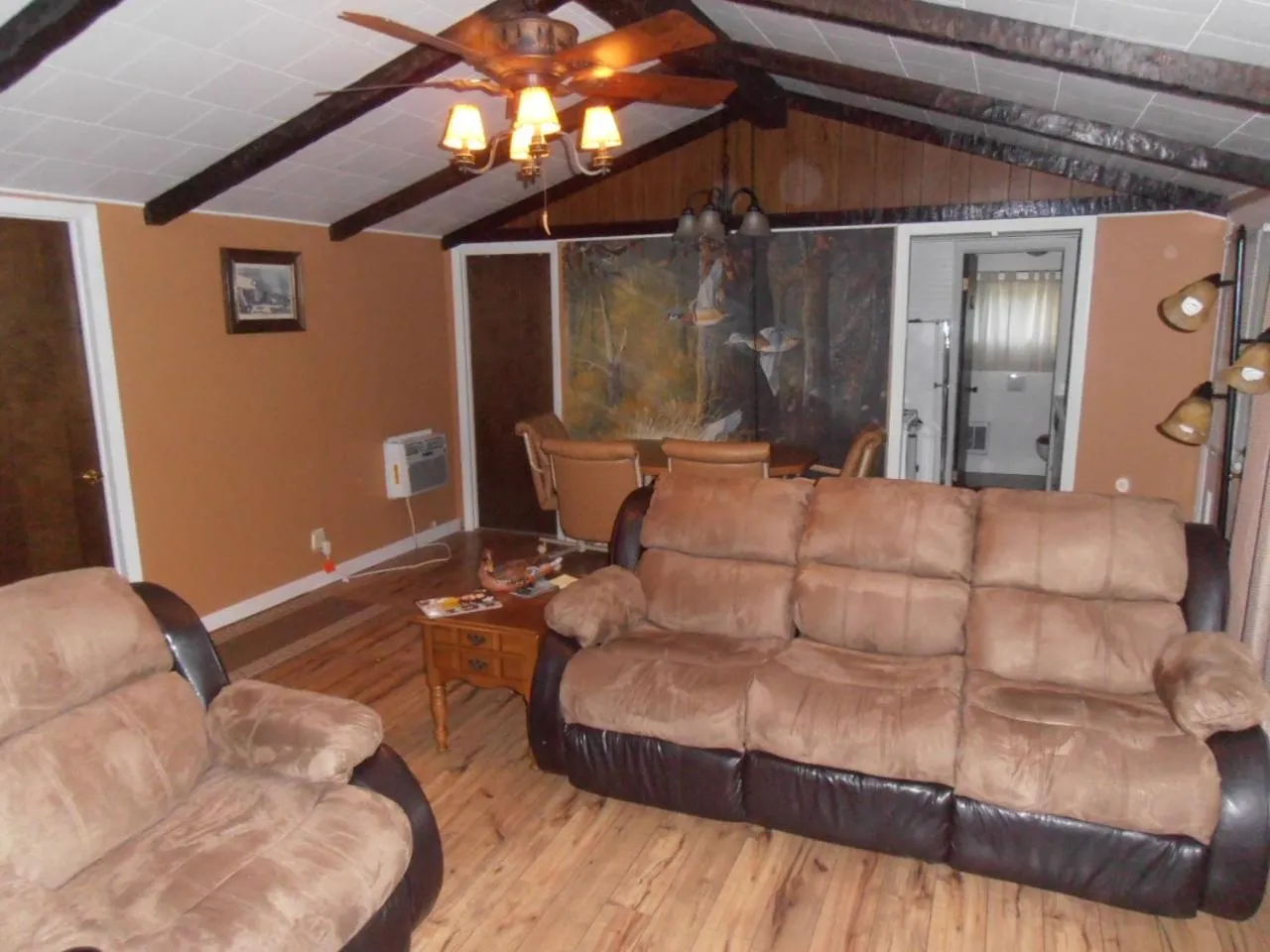 Living room in Martin's River Cabin