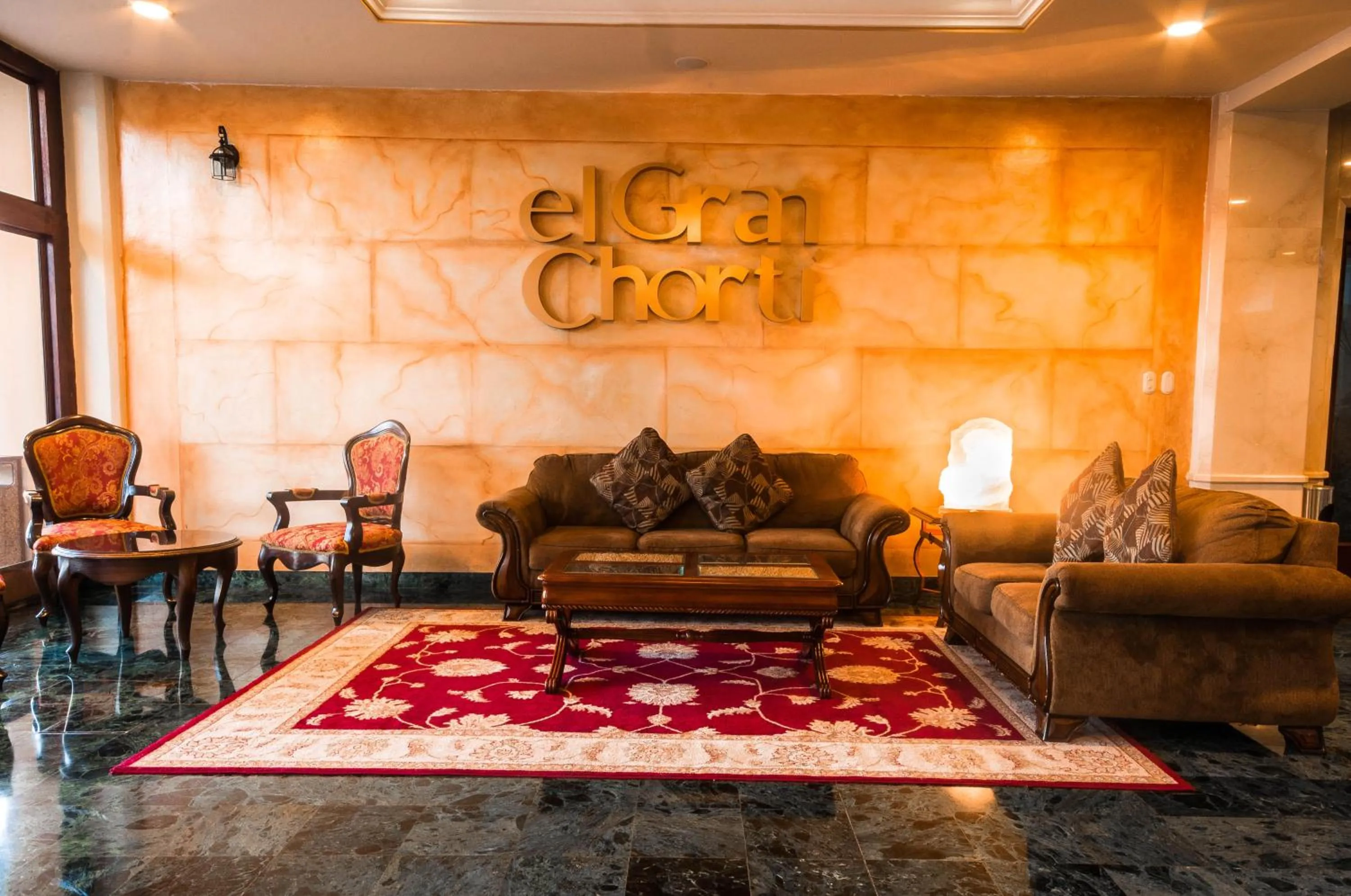 Living room in Hotel El Gran Chortí