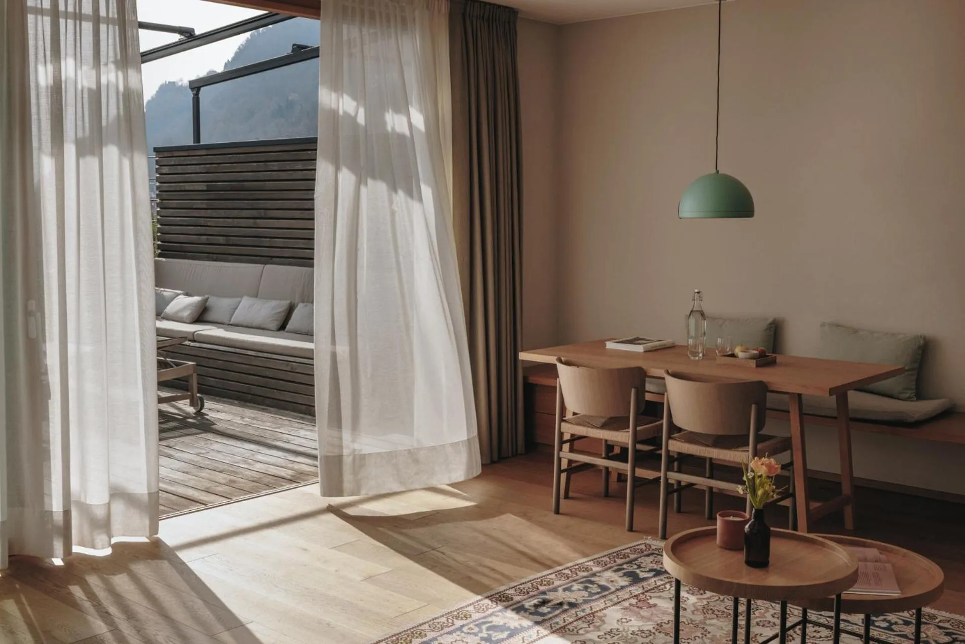 Balcony/Terrace in Hotel Schwarzschmied, a Member of Design Hotels