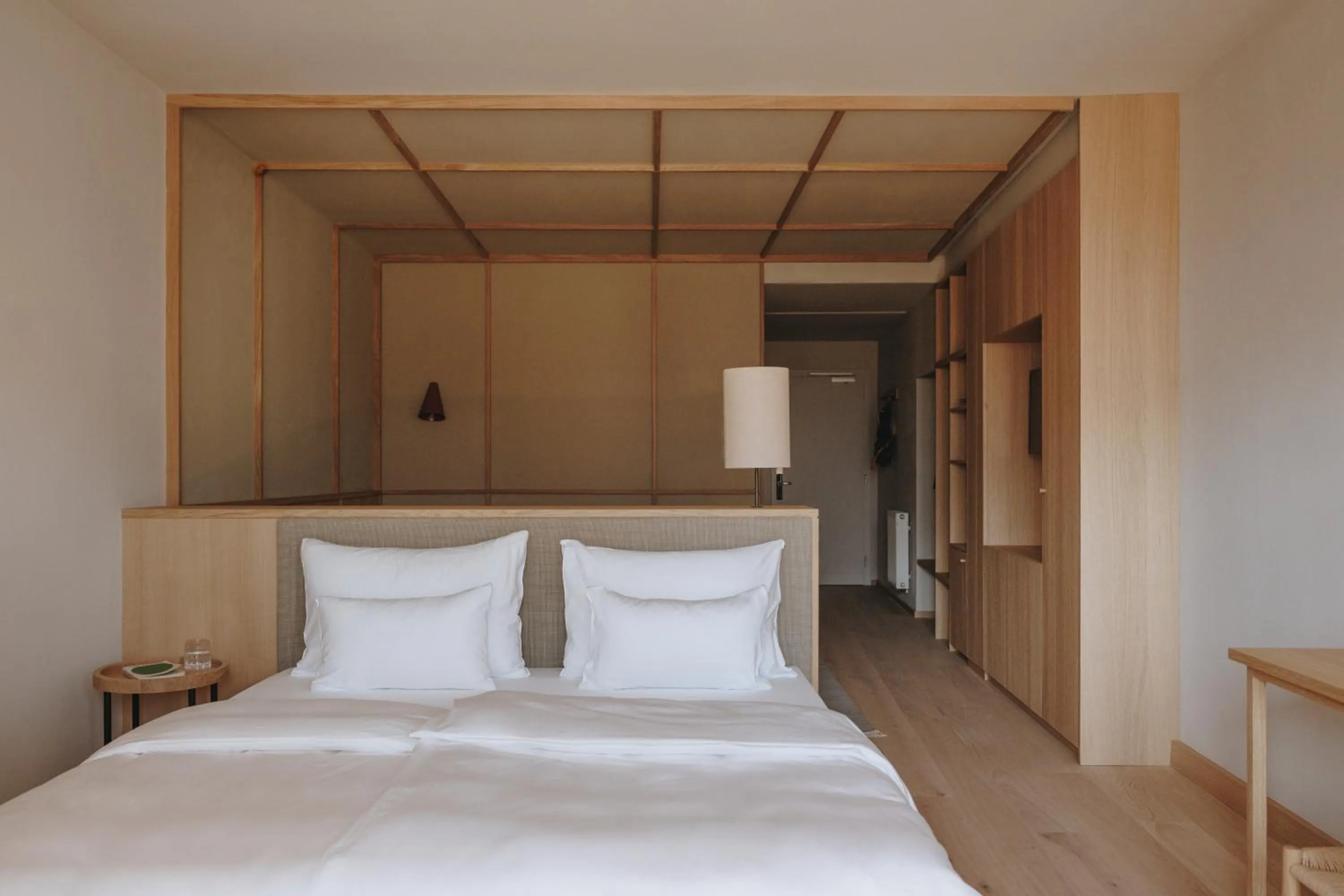 Bed in Hotel Schwarzschmied, a Member of Design Hotels