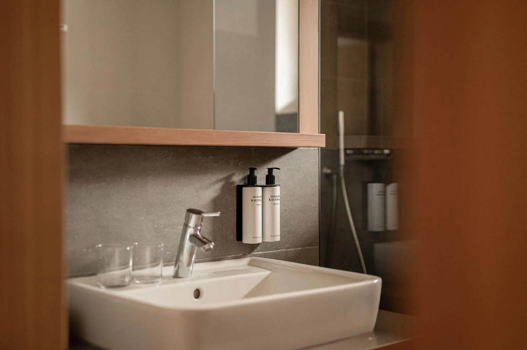 Bathroom in Hotel Schwarzschmied, a Member of Design Hotels