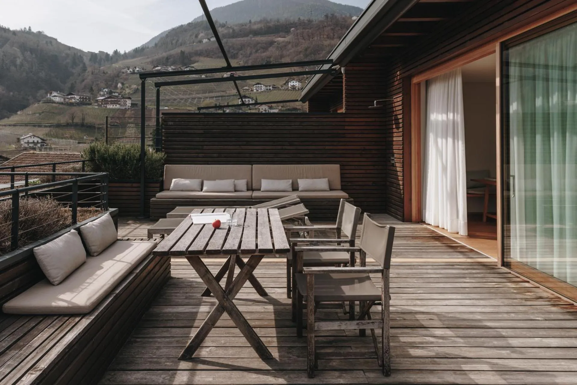 Balcony/Terrace in Hotel Schwarzschmied, a Member of Design Hotels