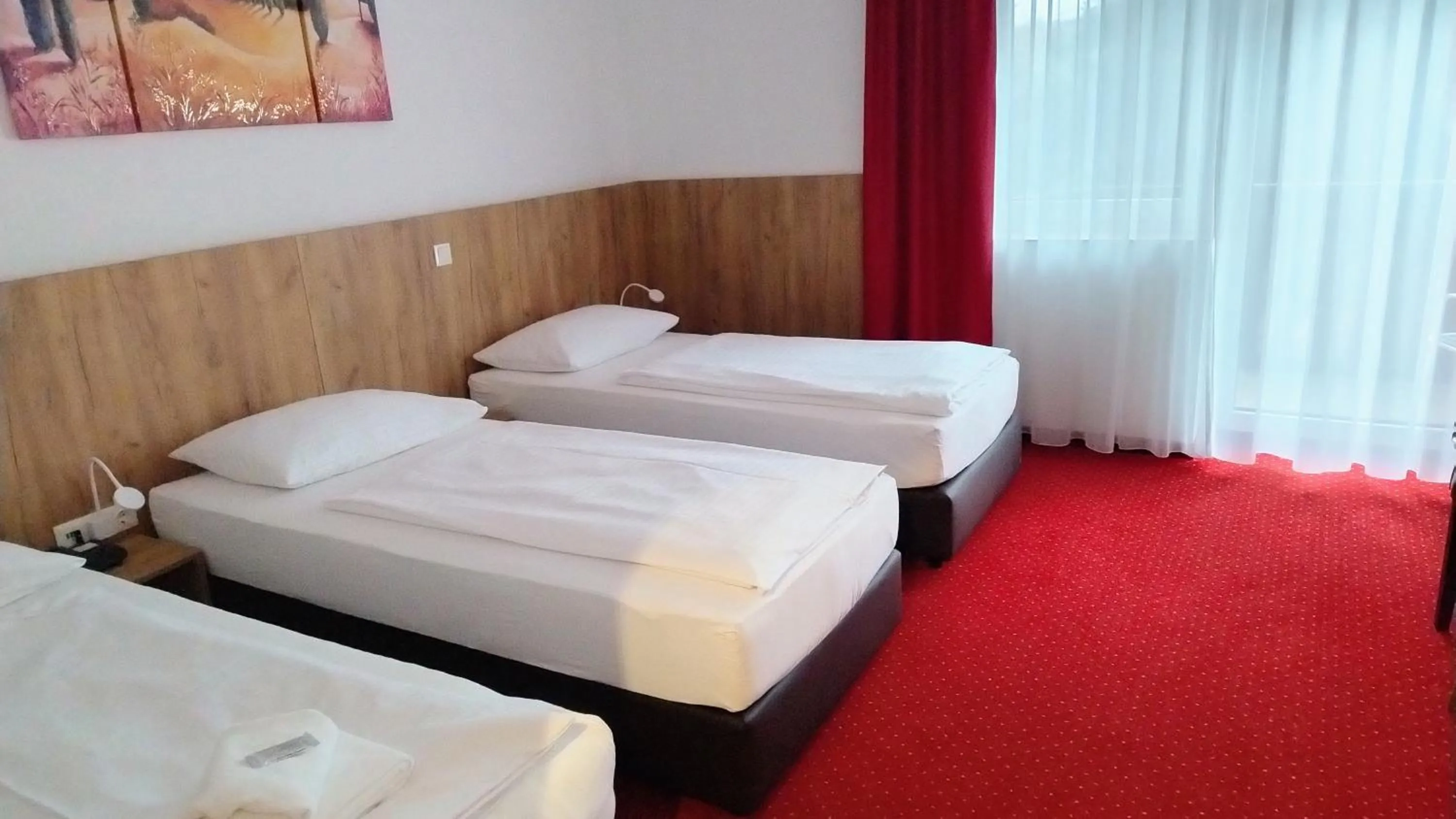 Bed in Hotel Restaurant Schwartz