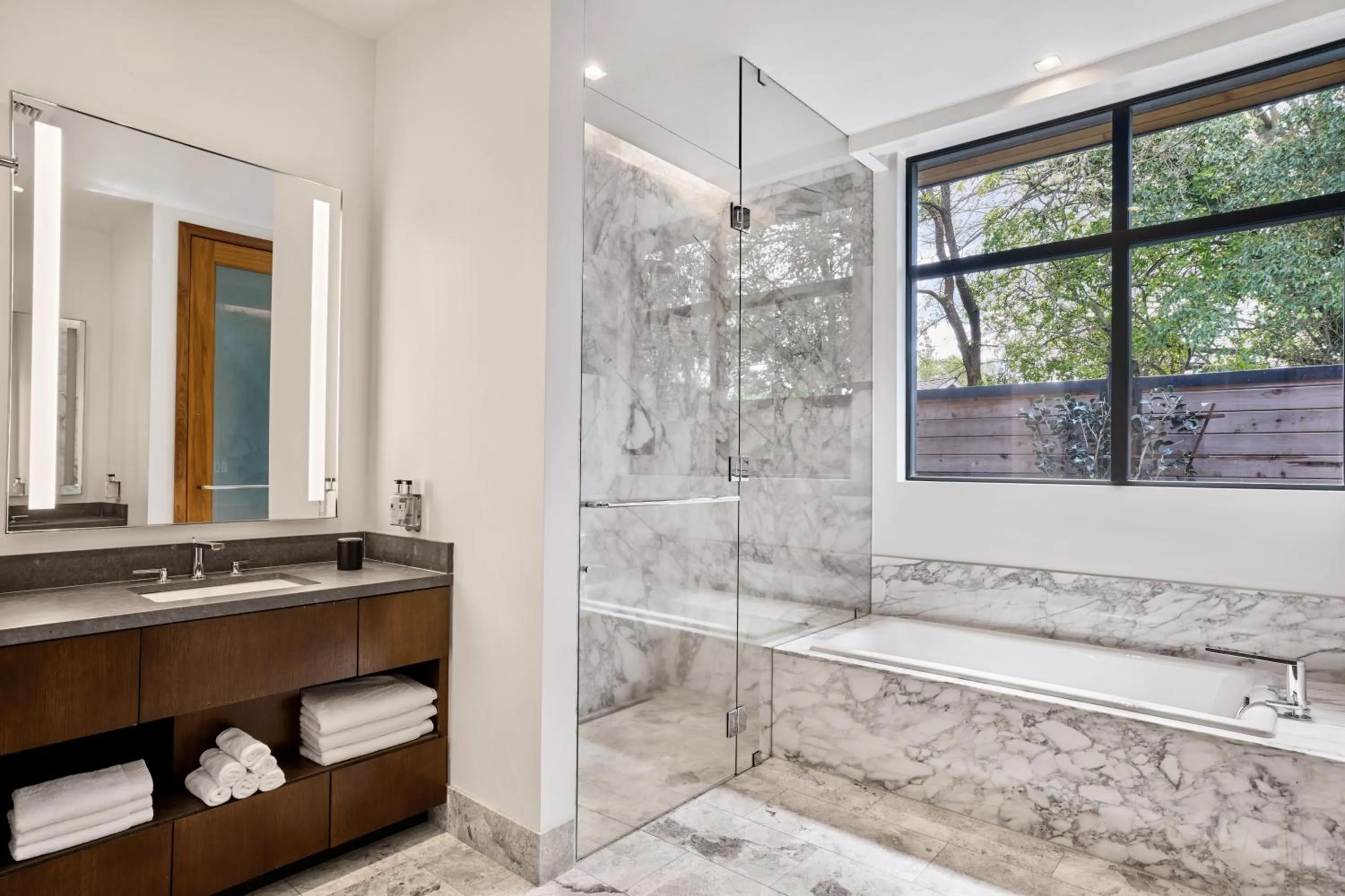 Shower in Bardessono Hotel and Spa