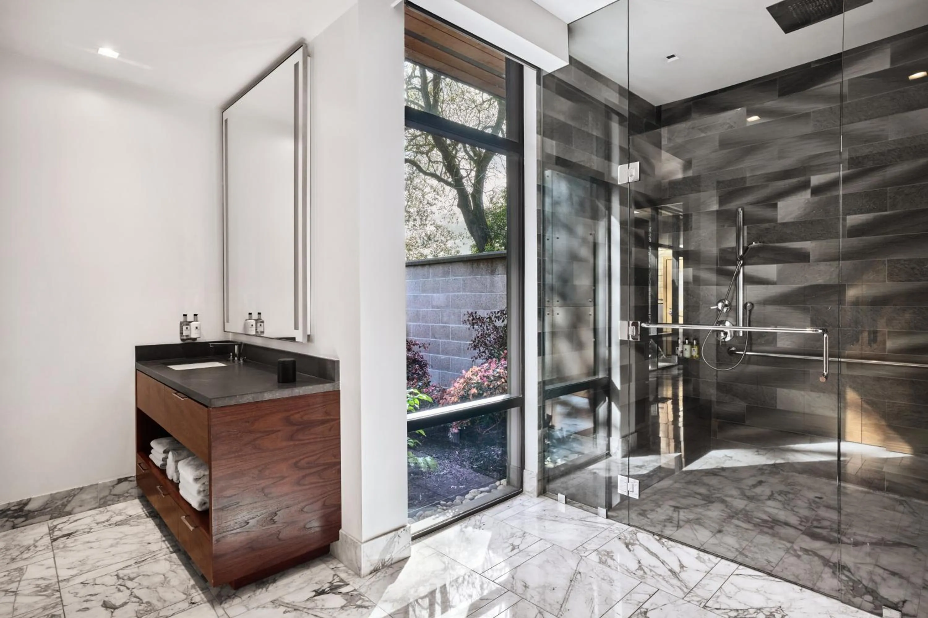 Shower in Bardessono Hotel and Spa