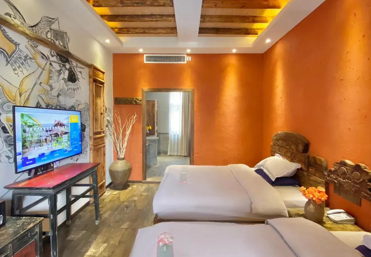 Superior Twin Room with Garden View in Old Story Inn Lijiang Old Town Superior Twin Room with Garden View in Old Story Inn Lijiang Old Town