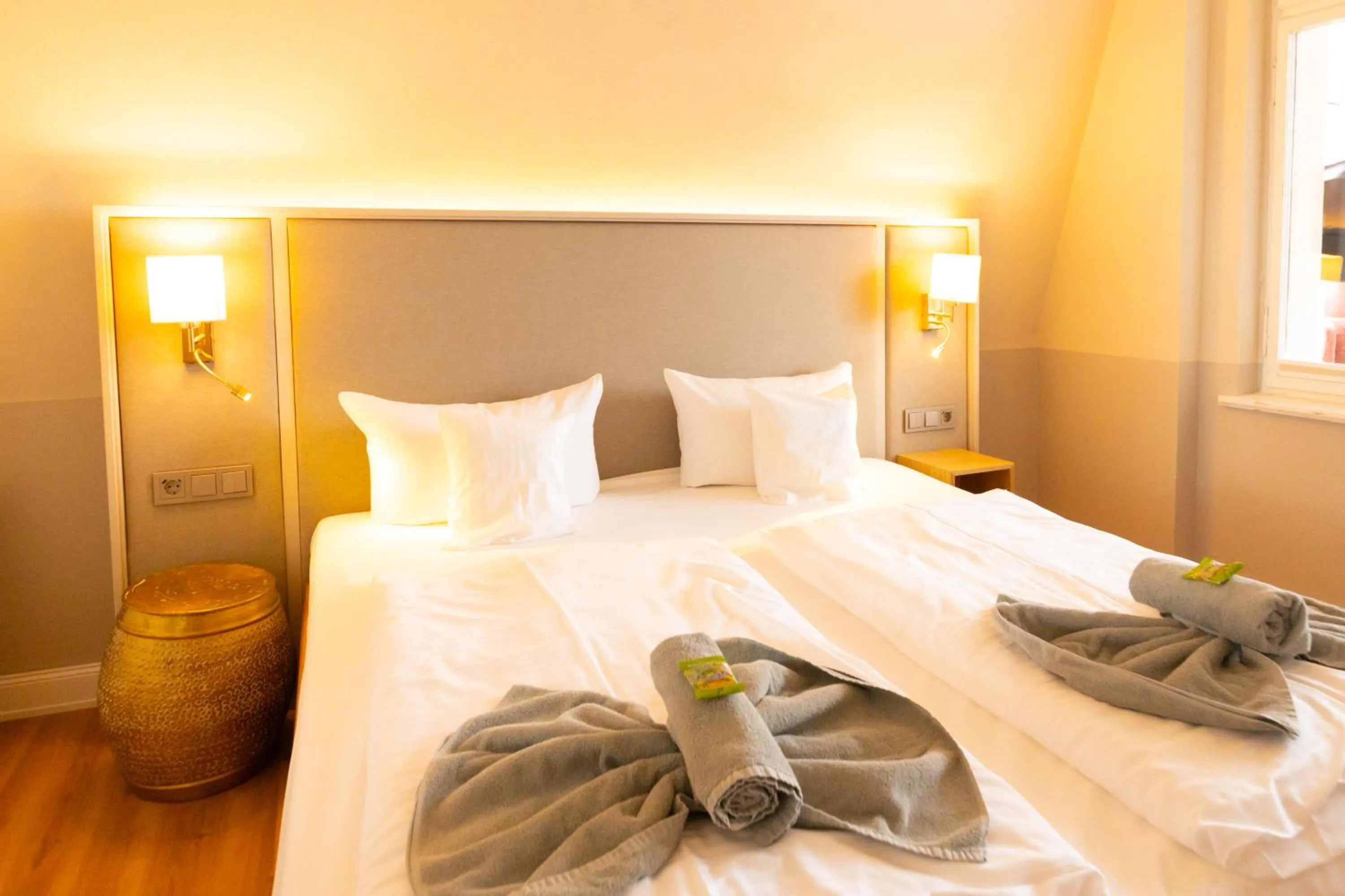 Bed in Hotel Germania