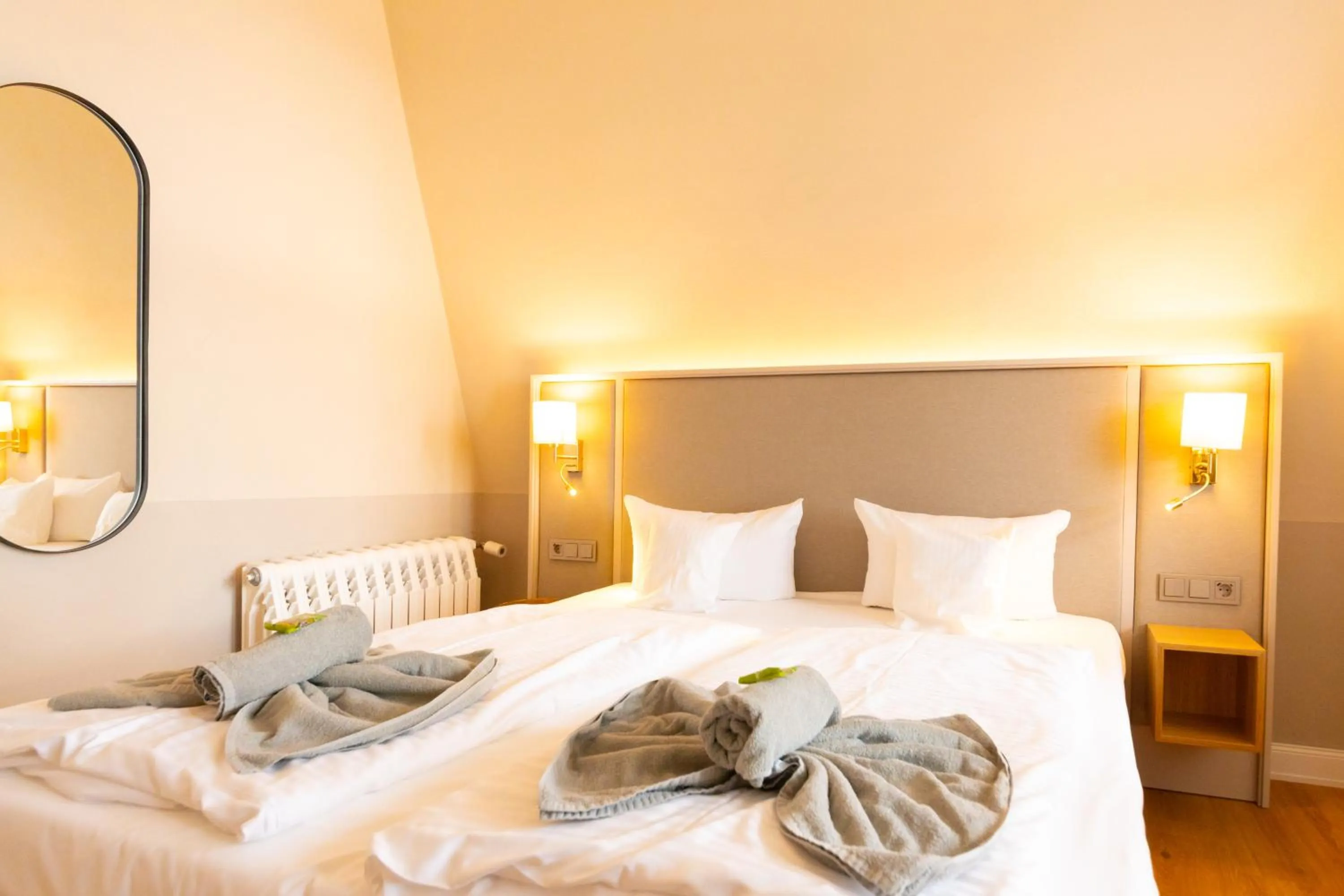 Bed in Hotel Germania