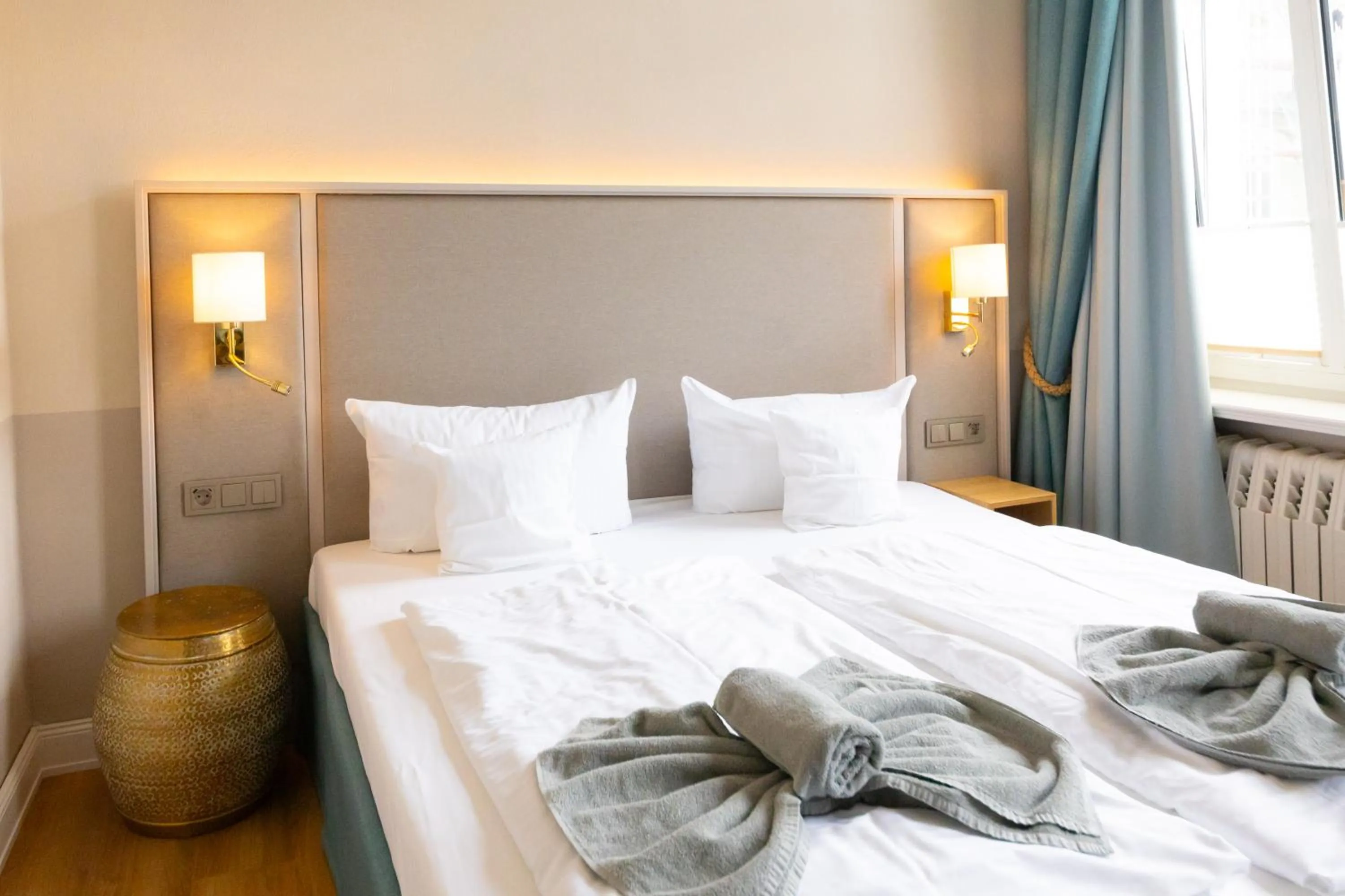 Bed in Hotel Germania