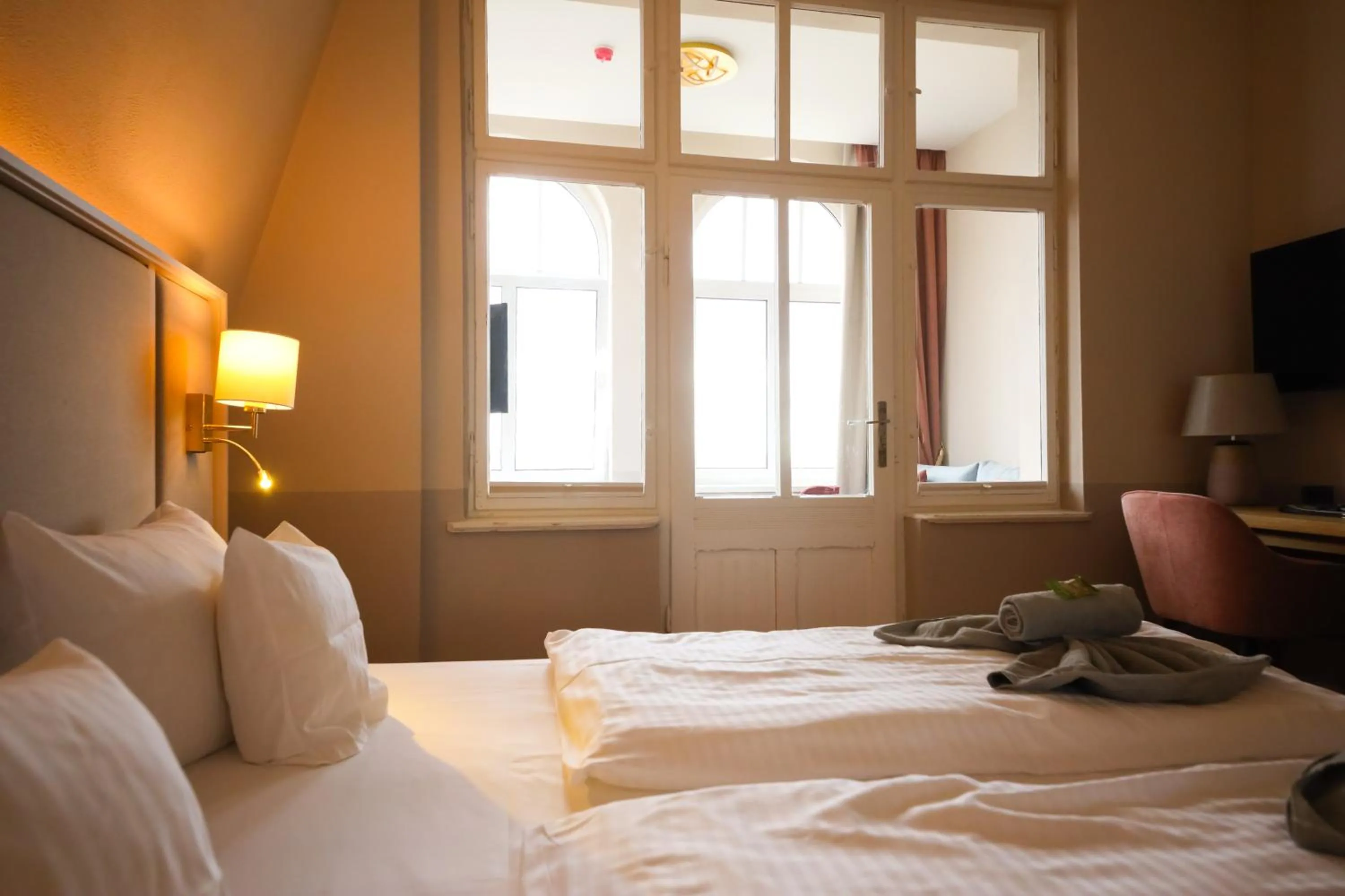 Bed in Hotel Germania