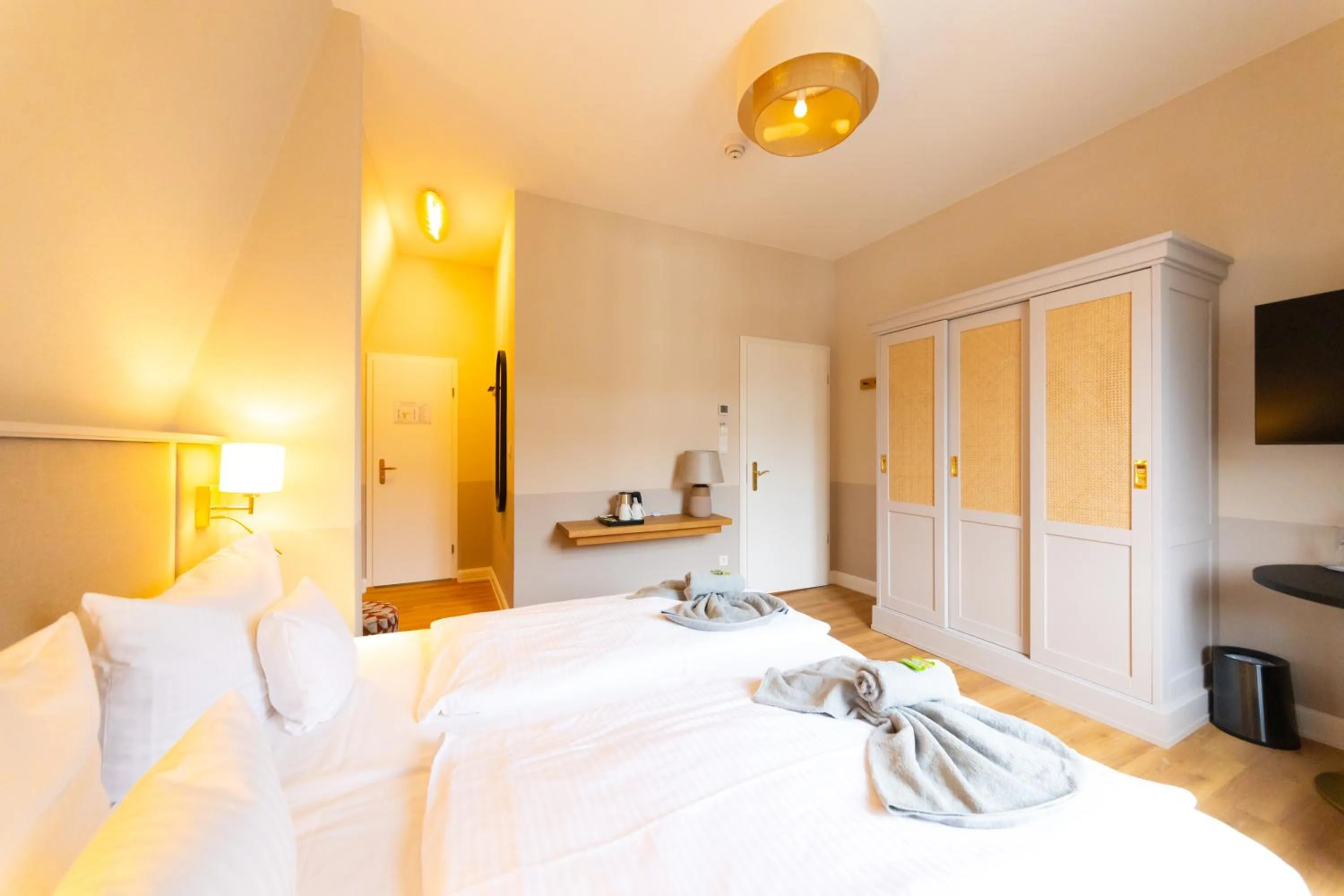 Bed in Hotel Germania