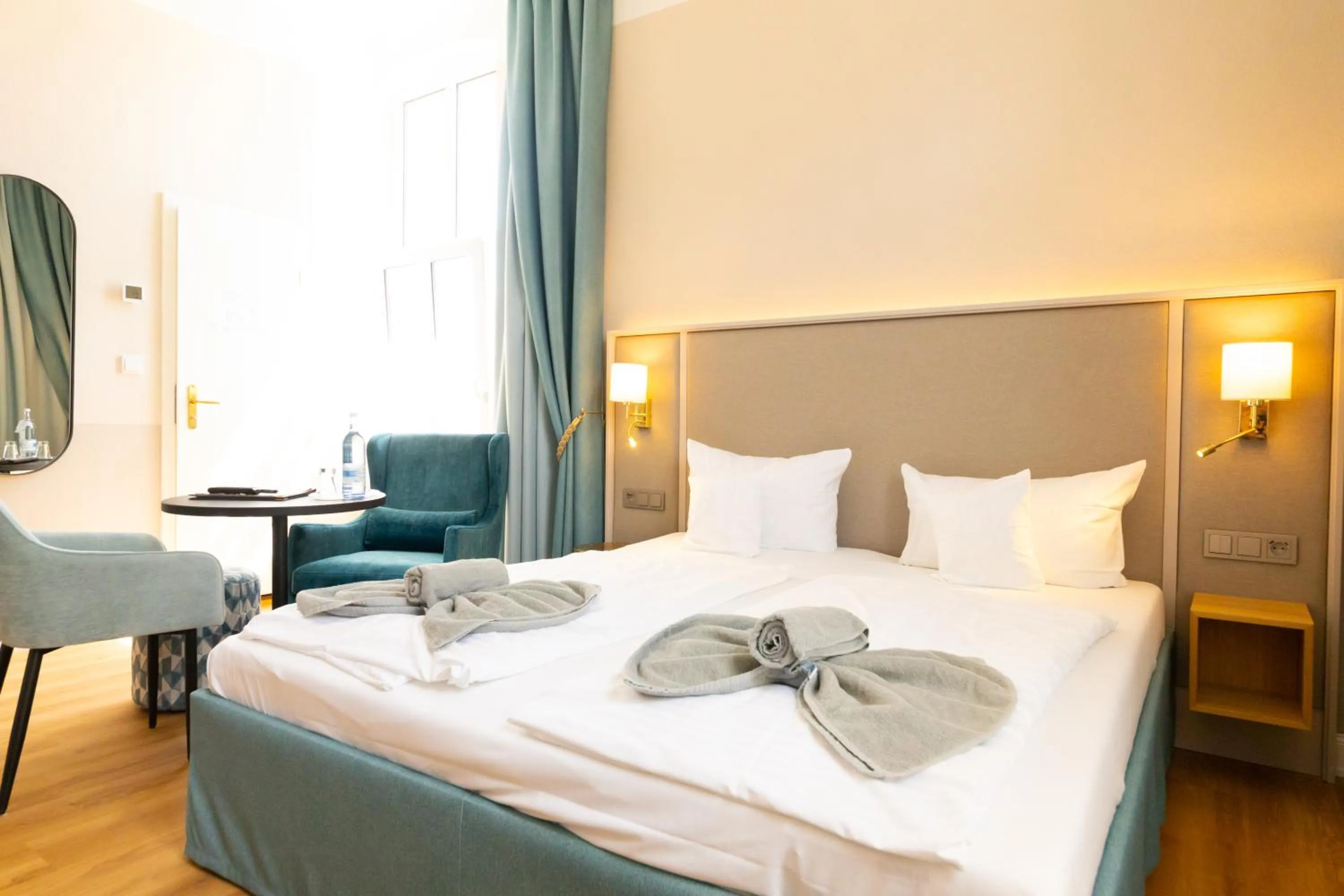 Bed in Hotel Germania