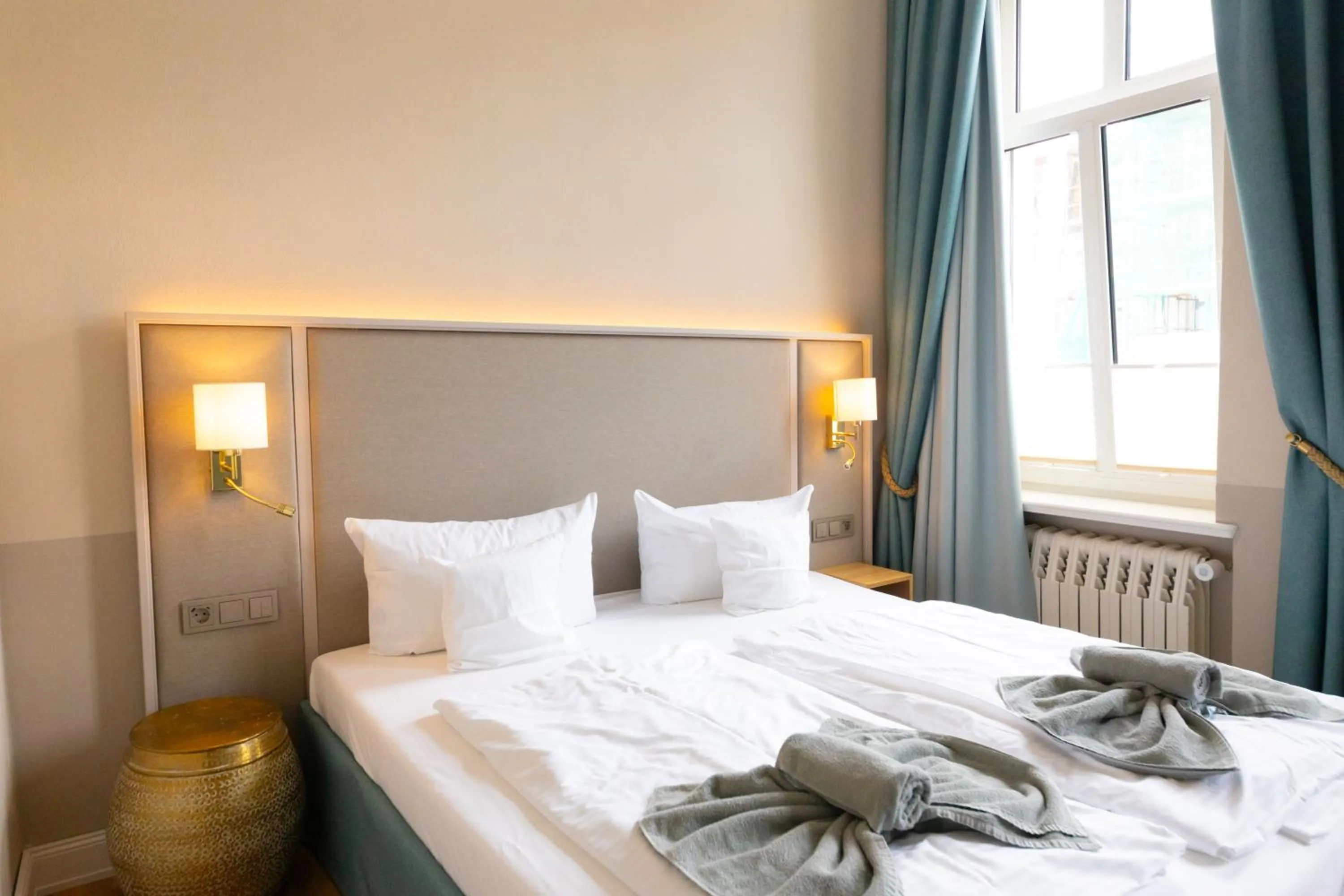 Bed in Hotel Germania