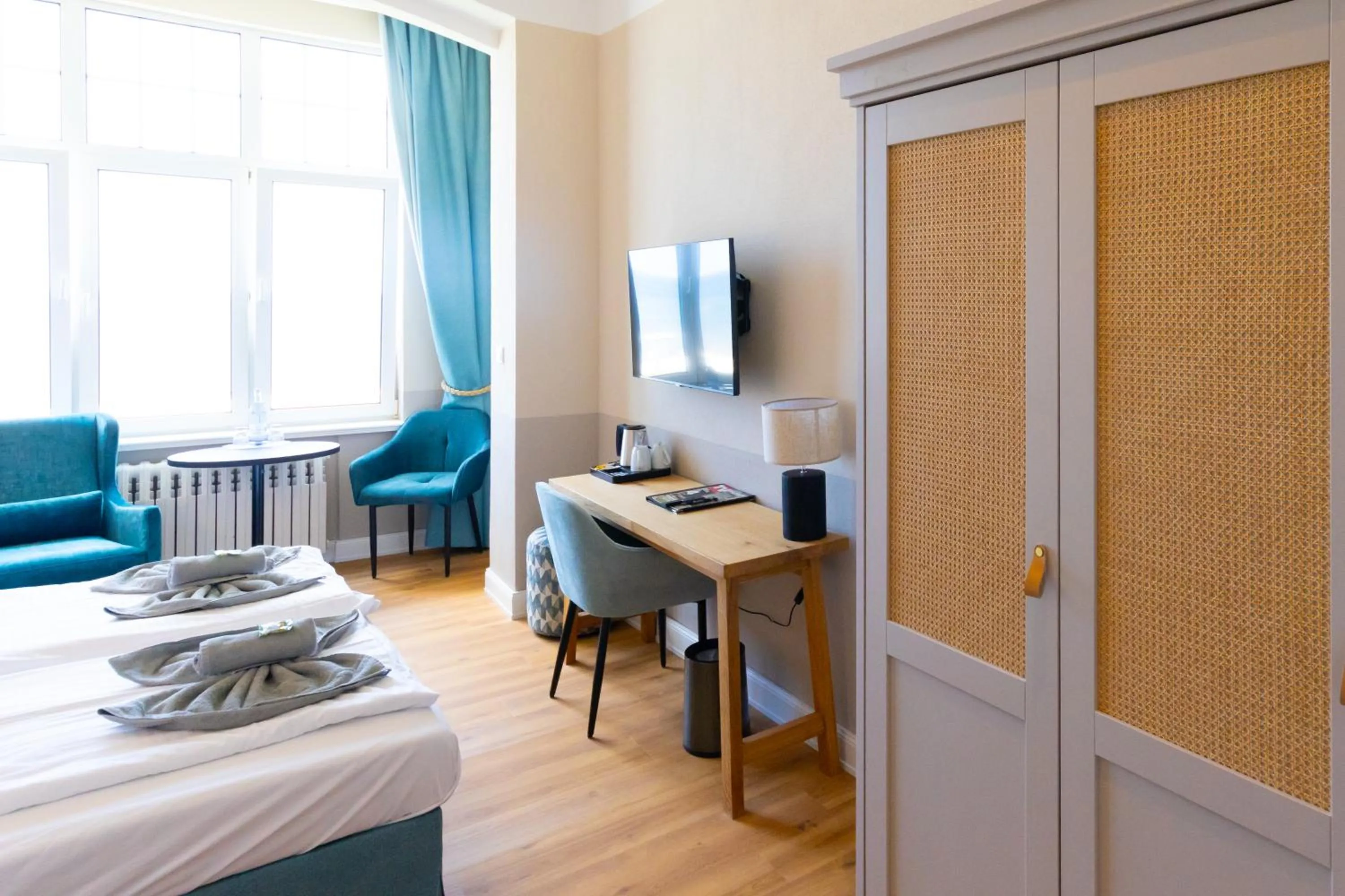 Bed in Hotel Germania