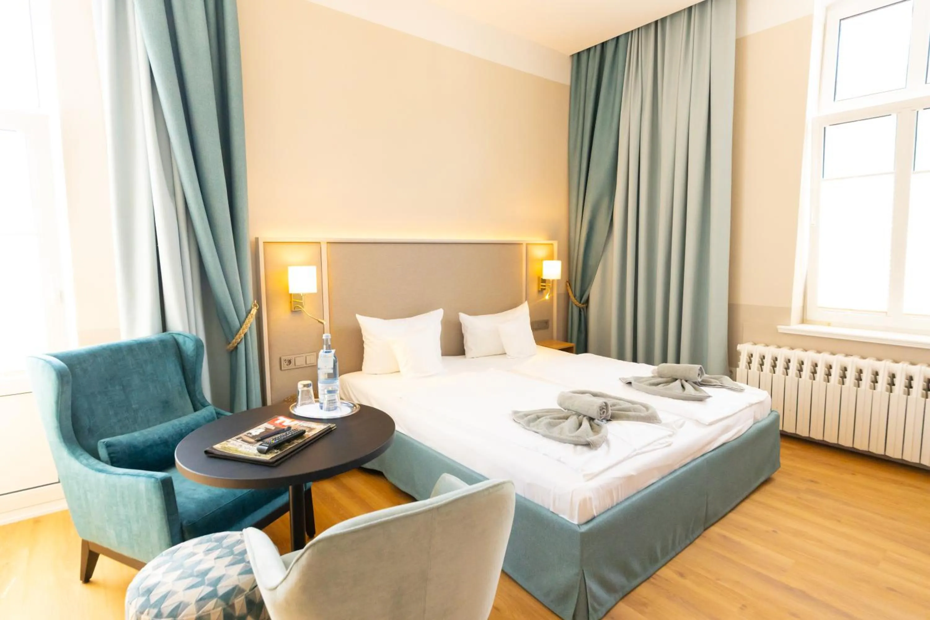 Bed in Hotel Germania