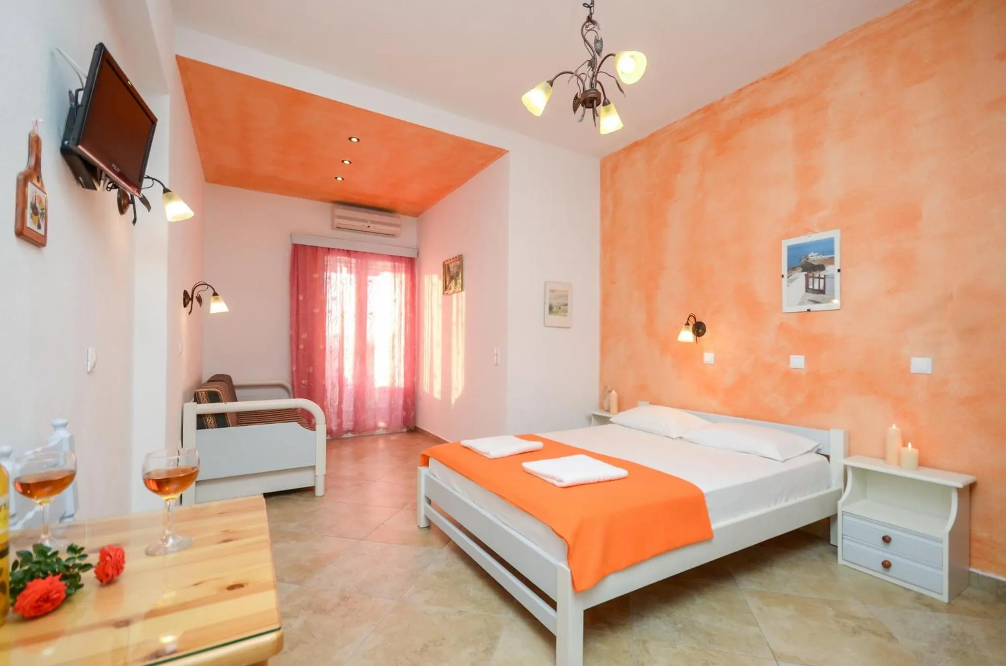 Balcony/Terrace, Bed in Studios Sofia Dream