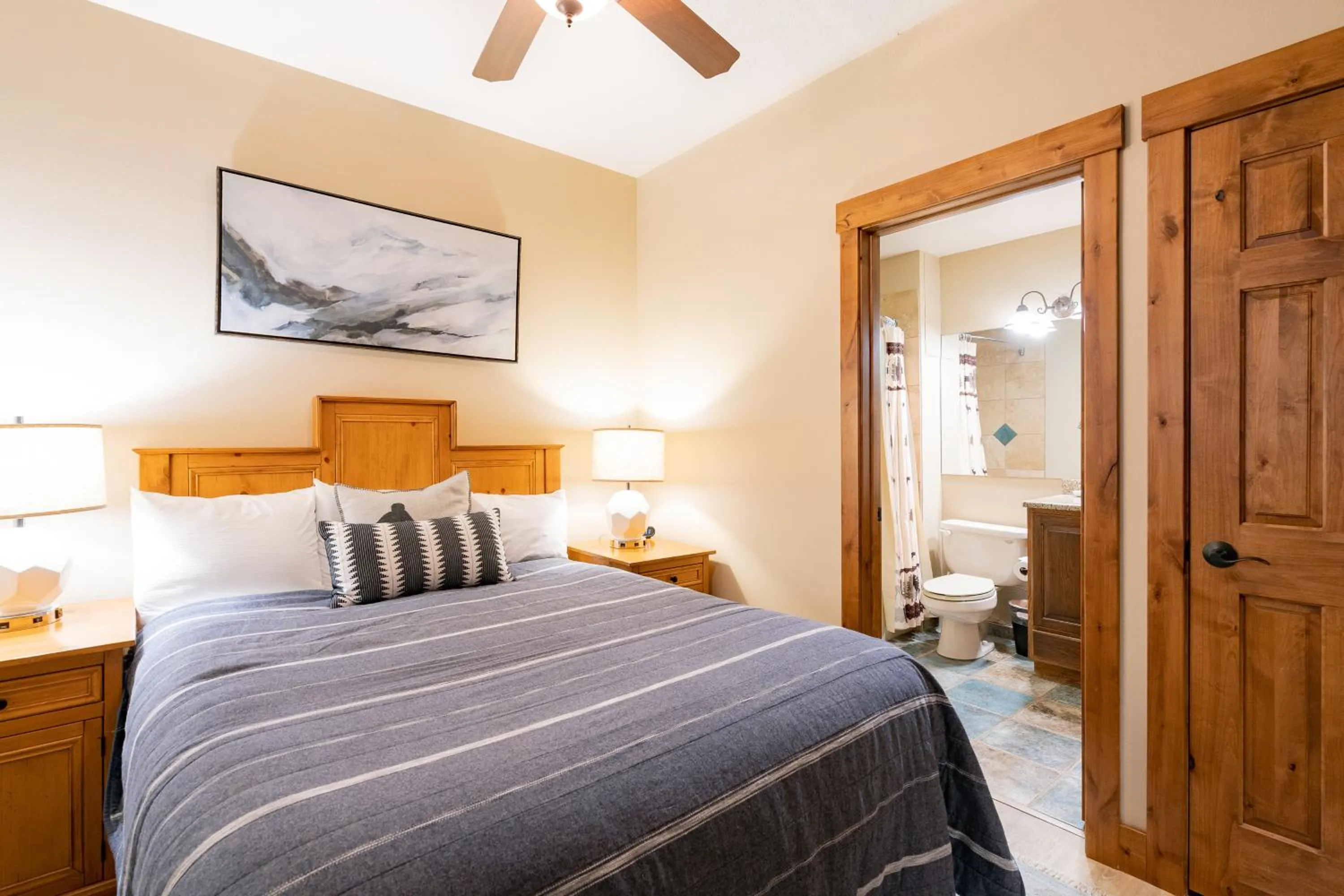 Bed in Snow Flower Condos