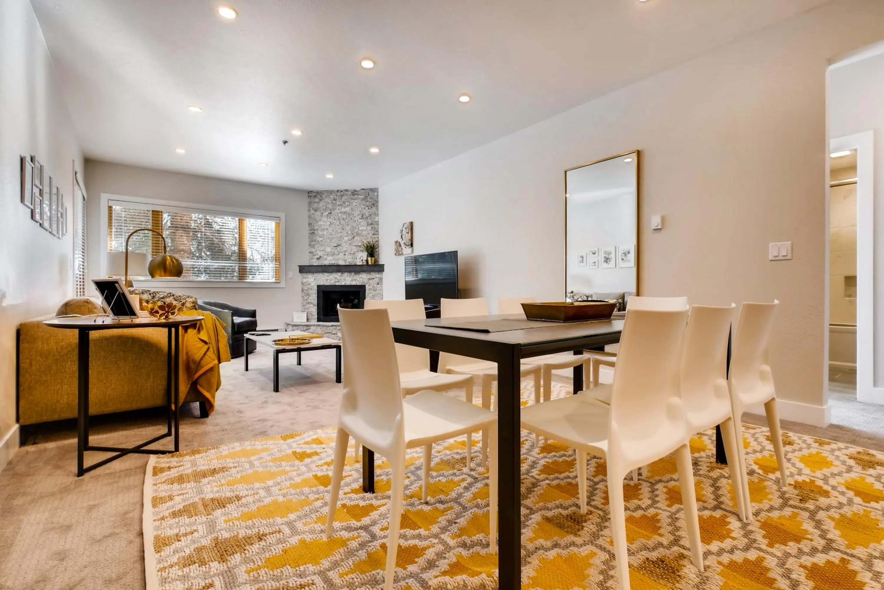 Living room in Snow Flower Condos