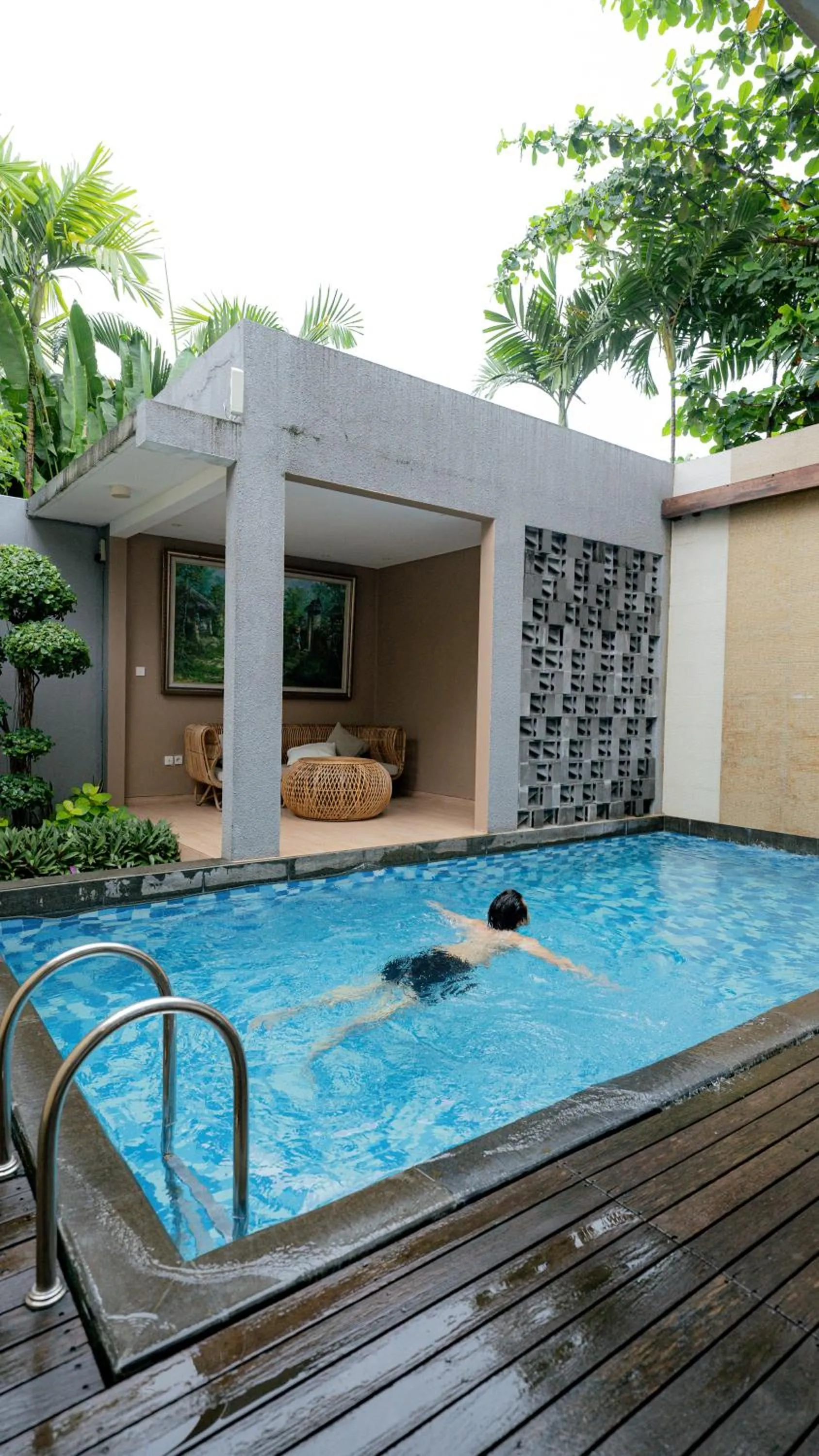 Pool view in Lasanti Villas Seminyak